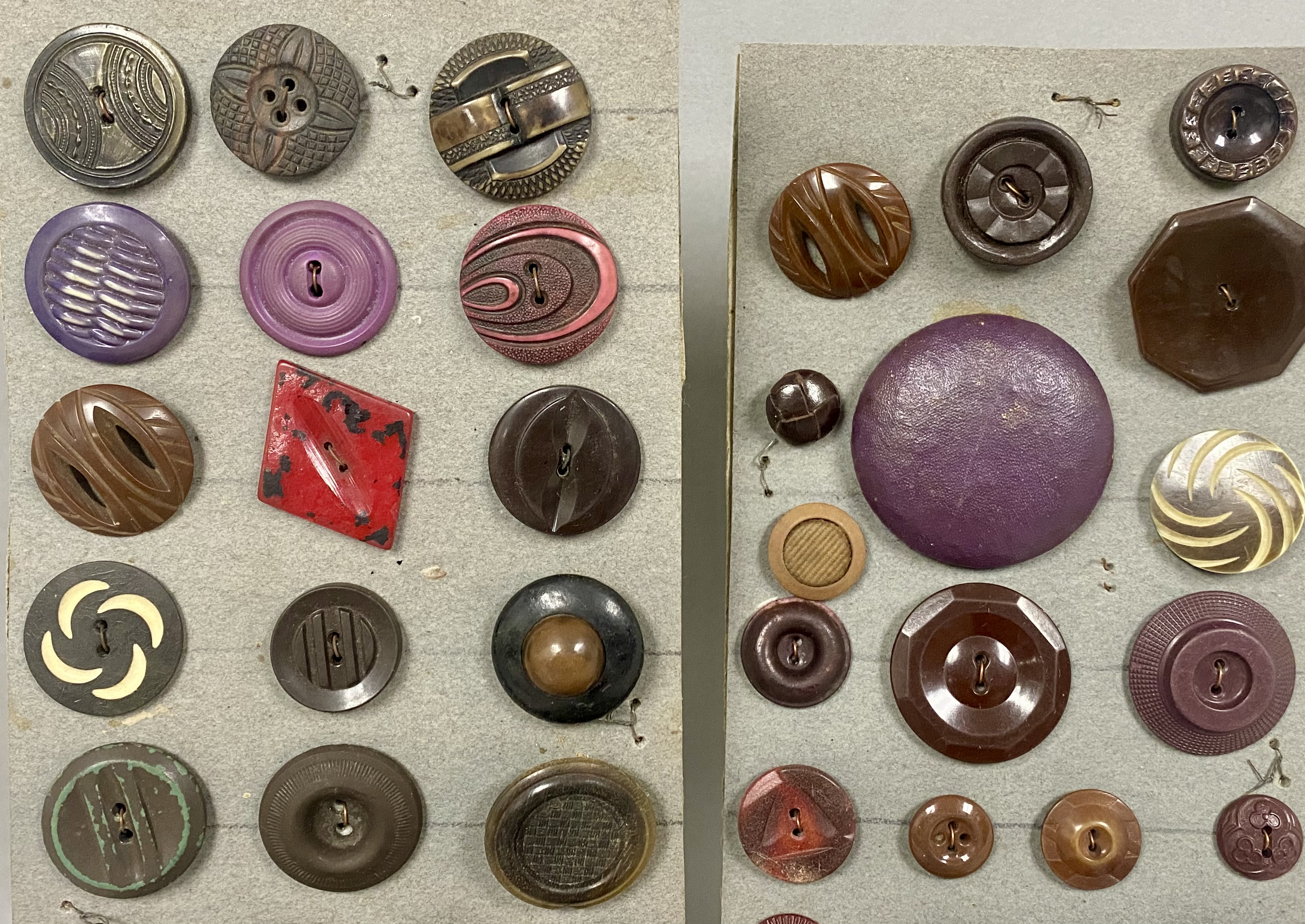 Assortment of Vintage Bakelite and Celluloid Buttons