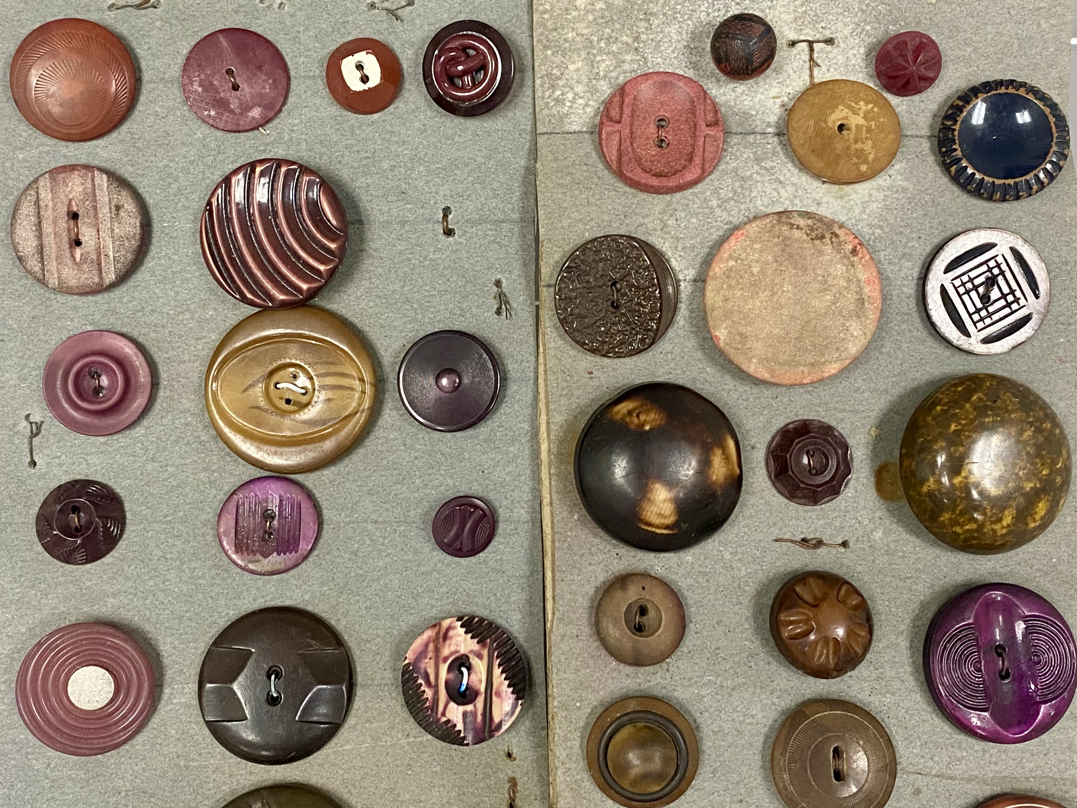 Assortment of Vintage Bakelite and Celluloid Buttons