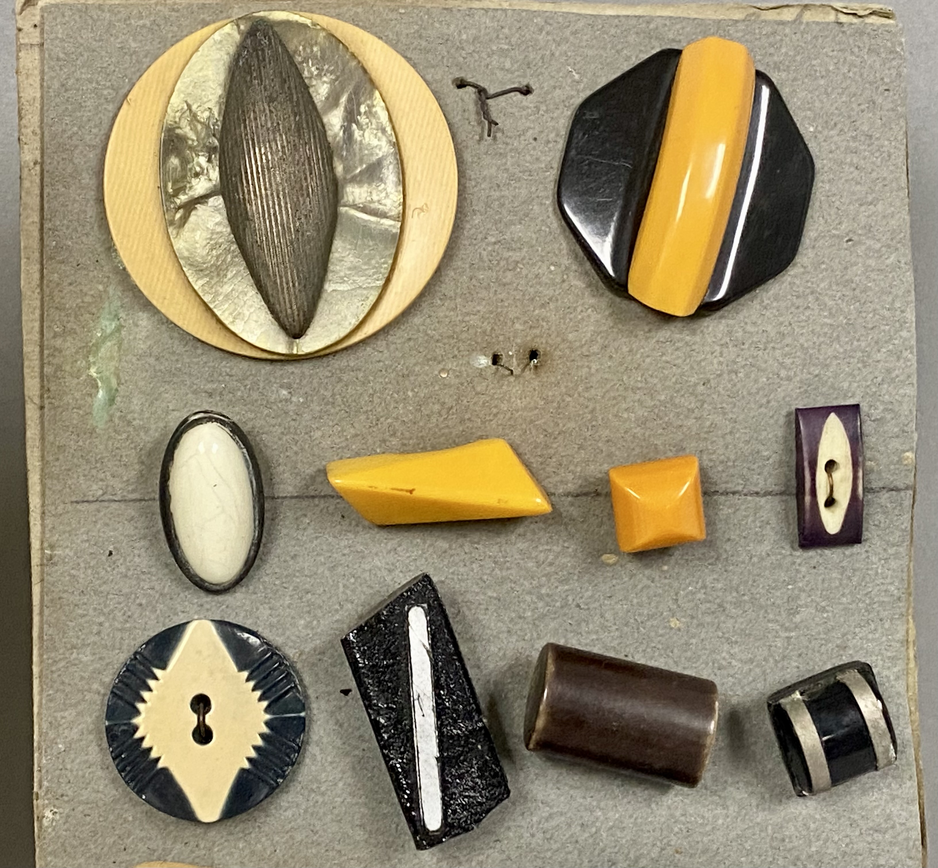 An Assortment of Art Deco Buttons