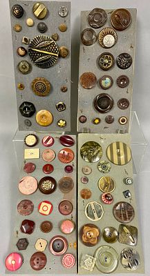 Vintage Bakelite and Celluloid Button Collection. This collection features 78 vintage and 