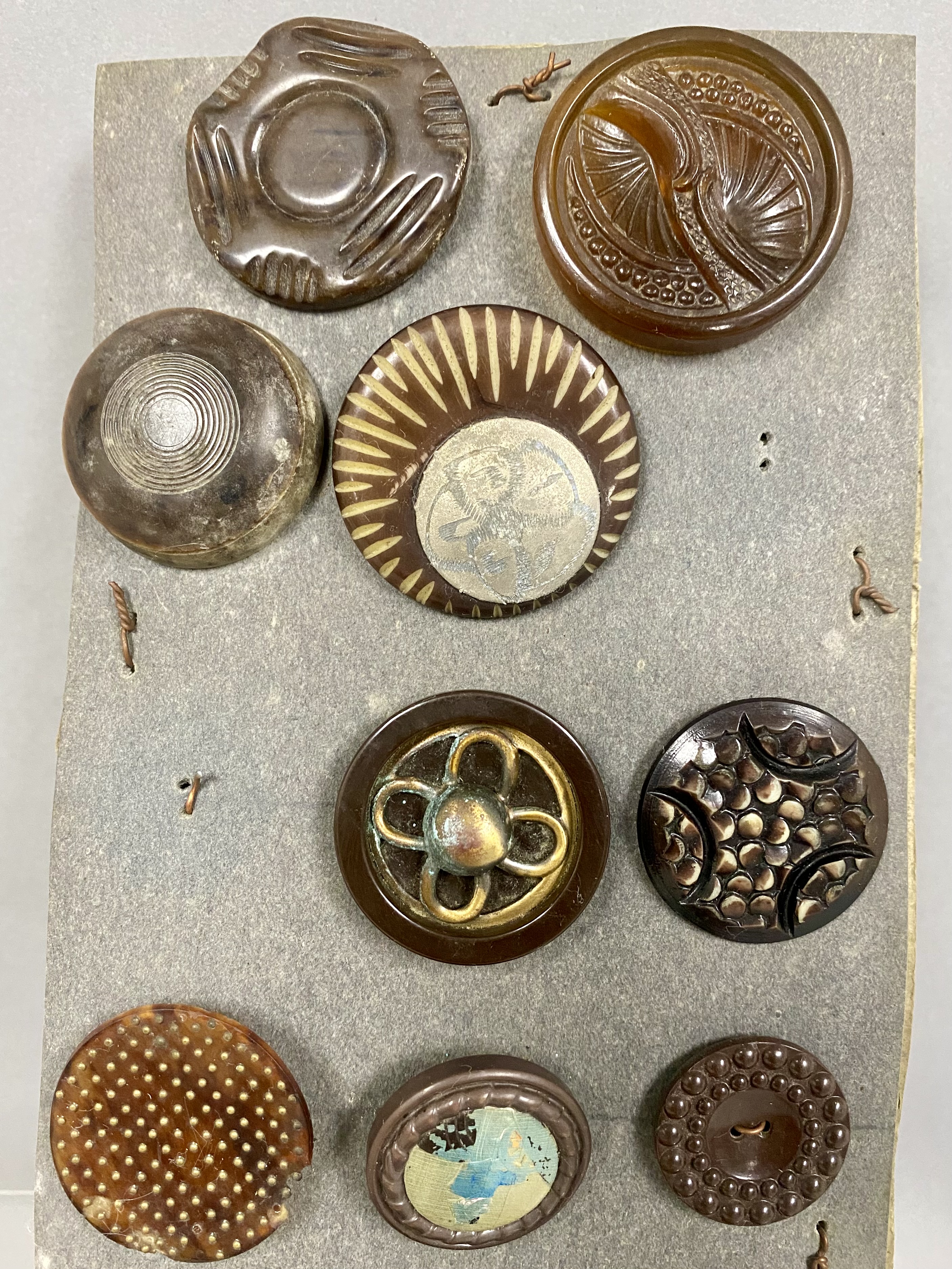 Vintage Bakelite and Celluloid Button Collection