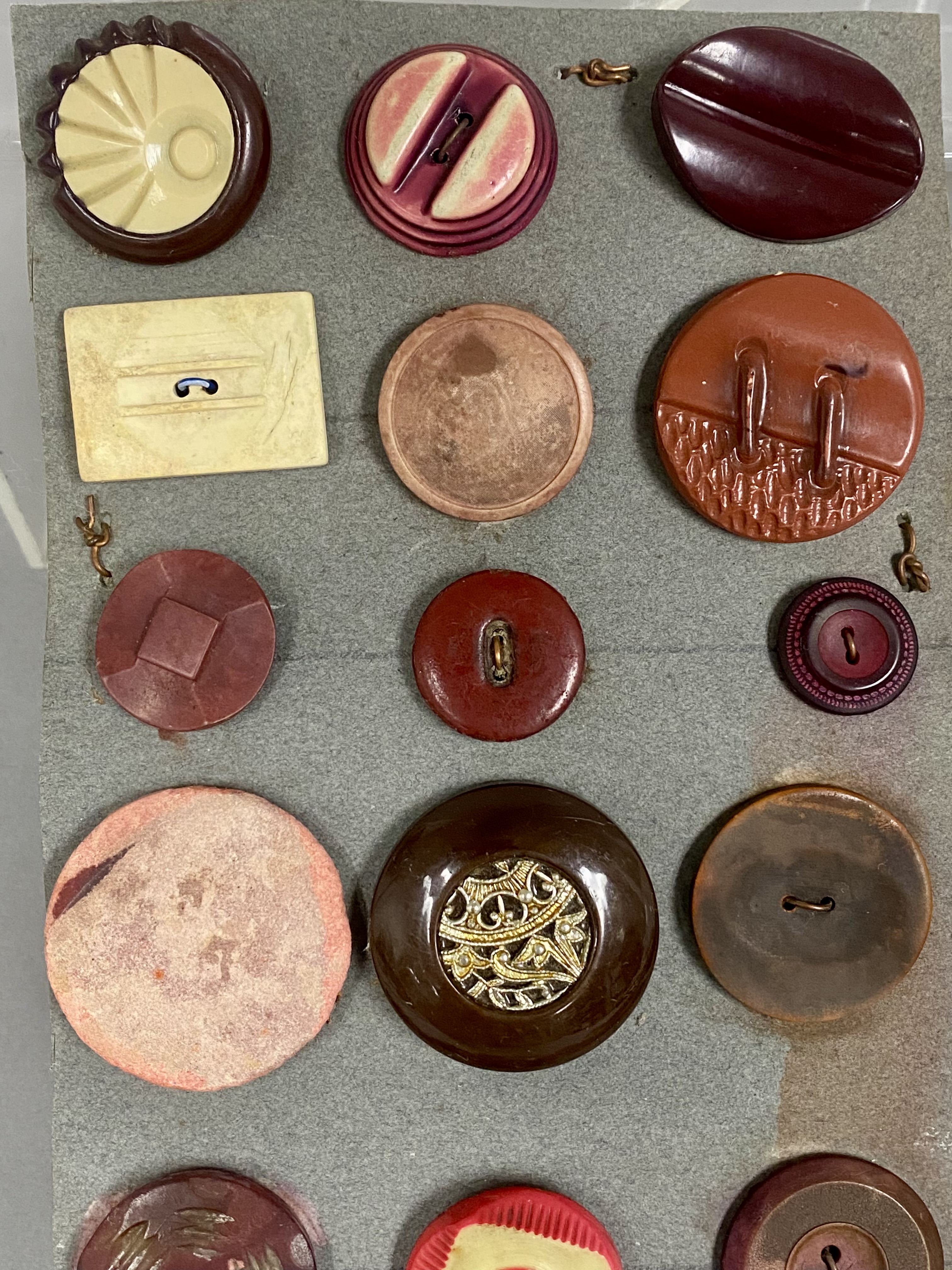 Vintage Bakelite and Celluloid Button Collection