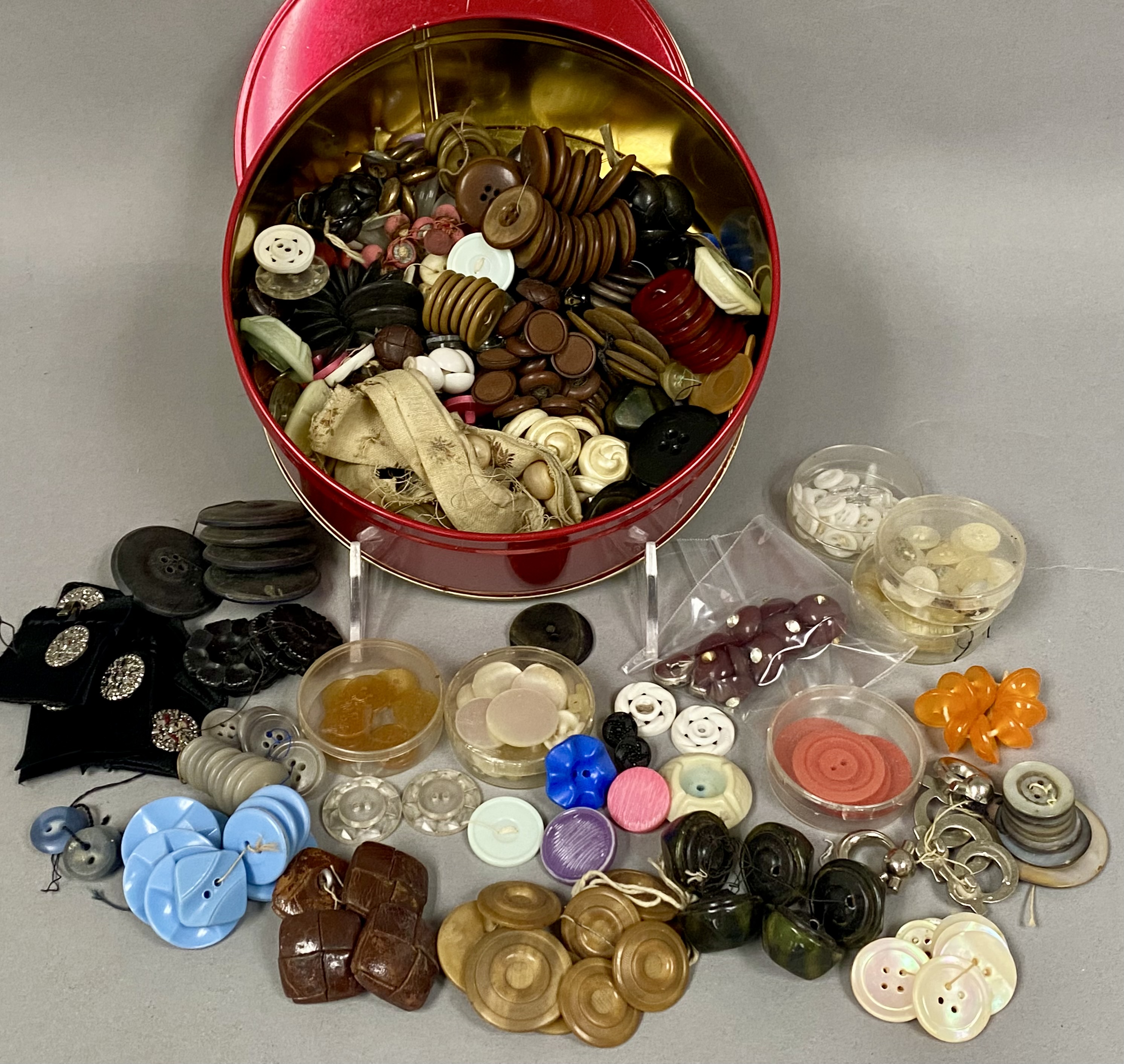 Large Collection of Vintage Buttons