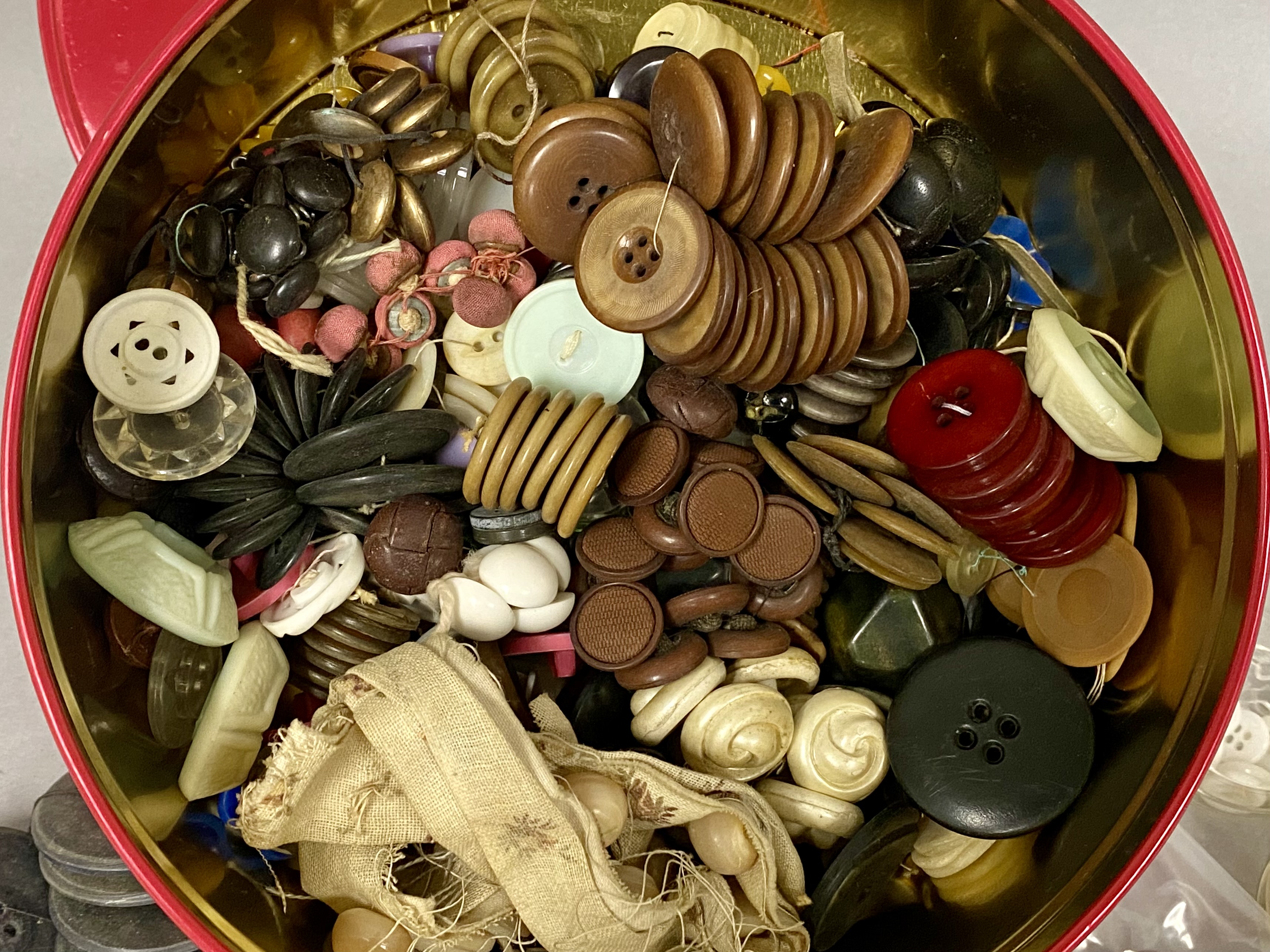 Large Collection of Vintage Buttons