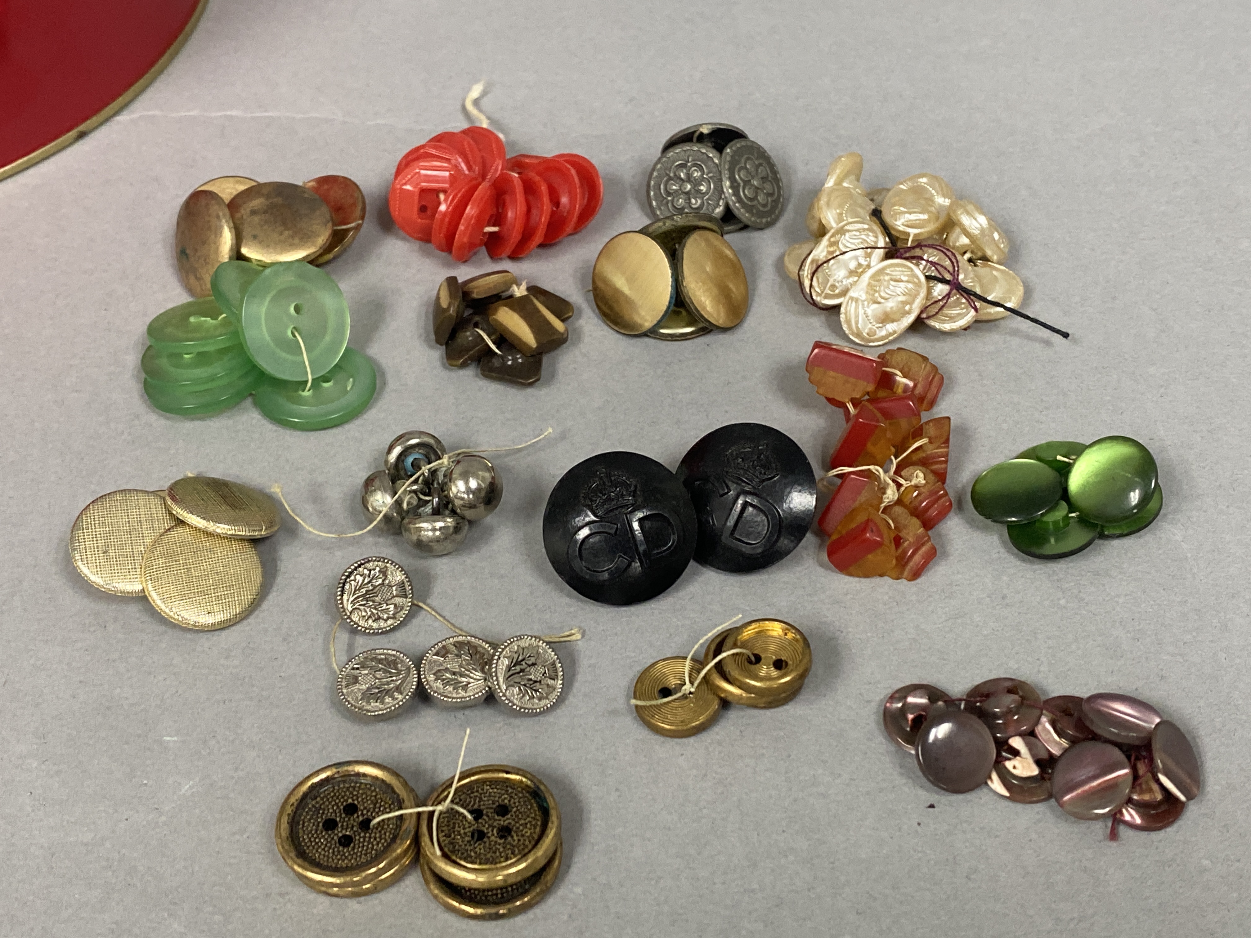 Large Collection of Vintage Buttons