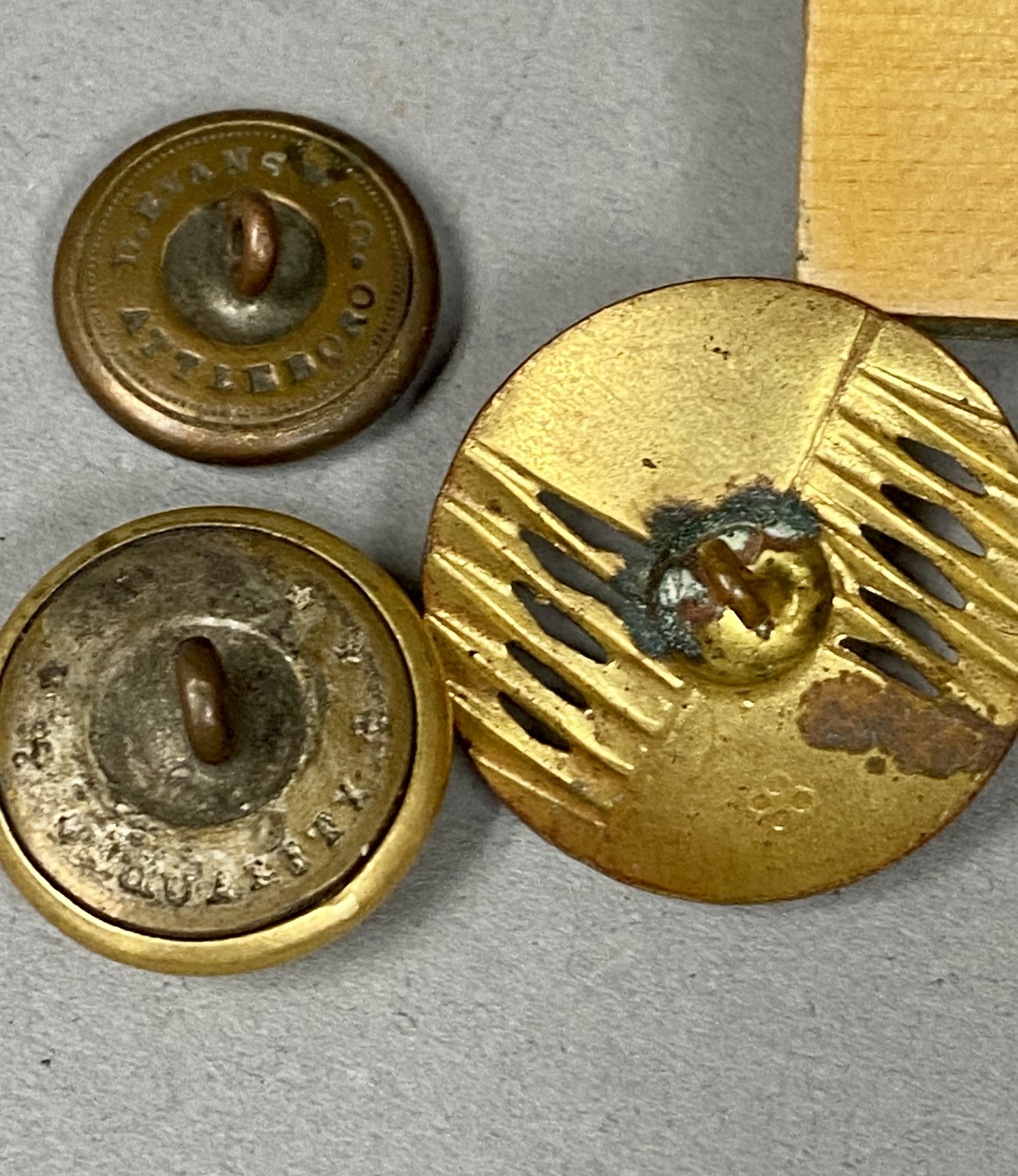 Antique Metal Workwear and Military Buttons