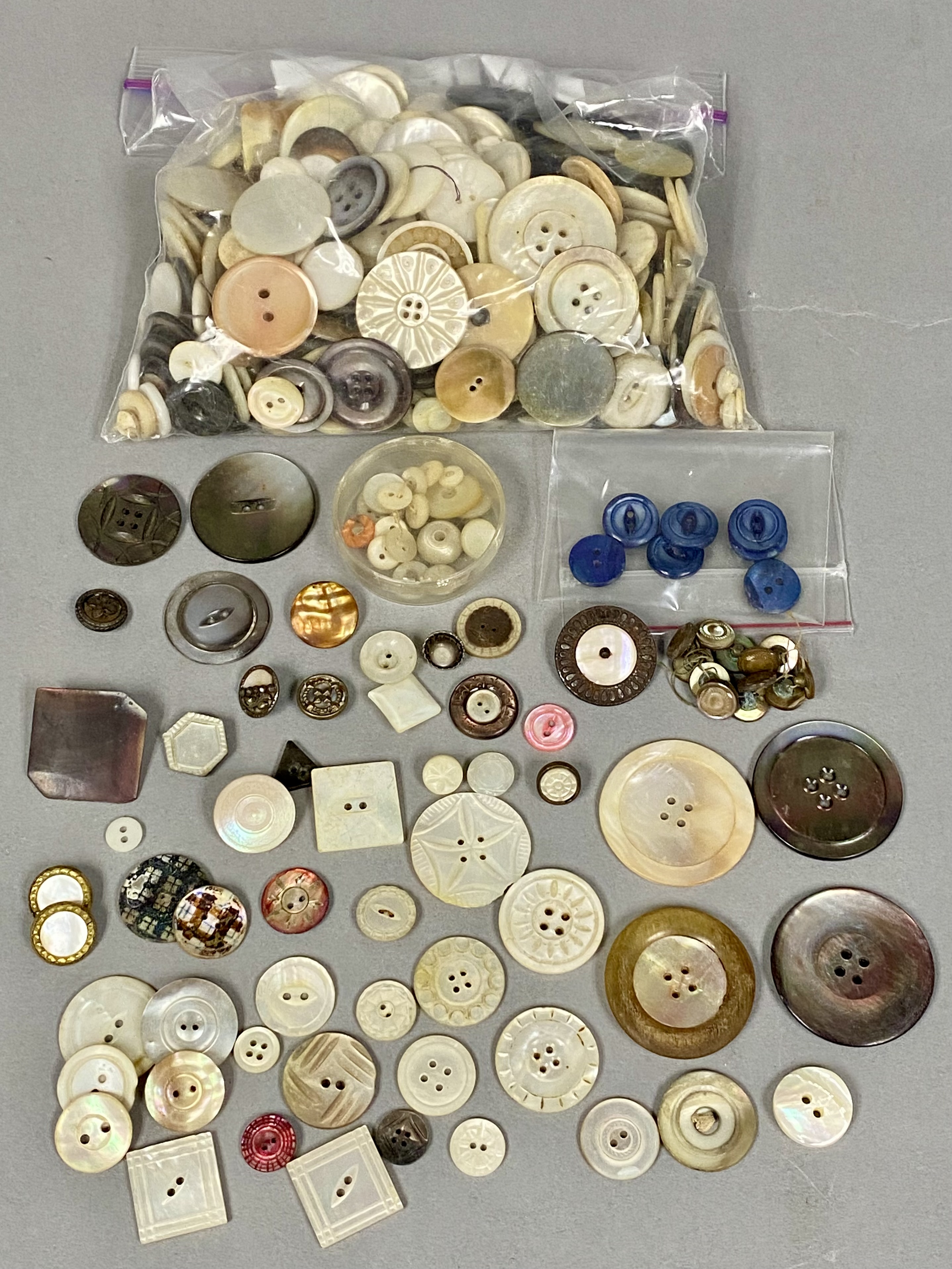 Assorted Collection of Antique Buttons