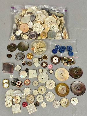 Assorted Collection of Antique Buttons. An extensive collection of vintage and antique buttons 