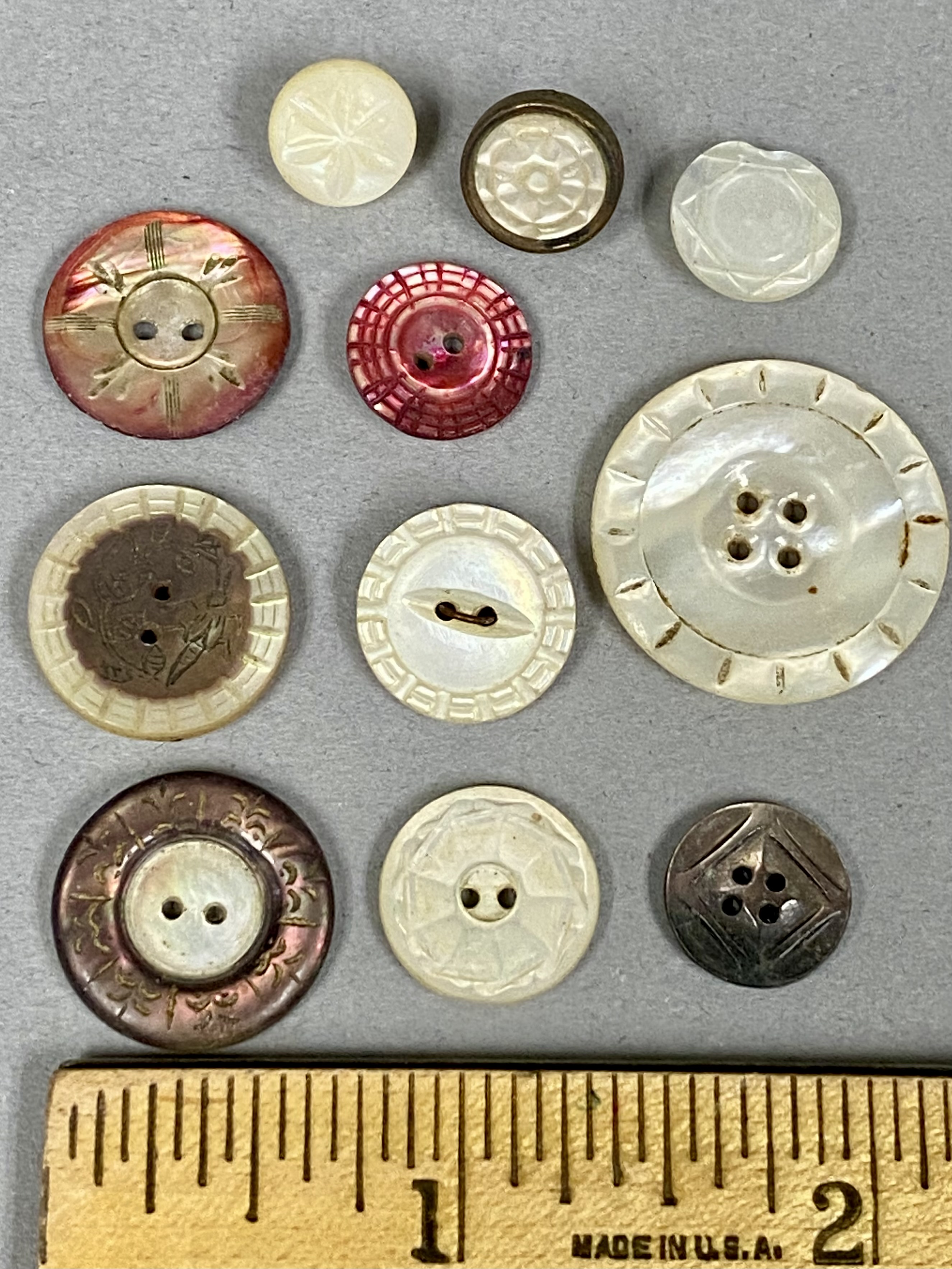 Assorted Collection of Antique Buttons