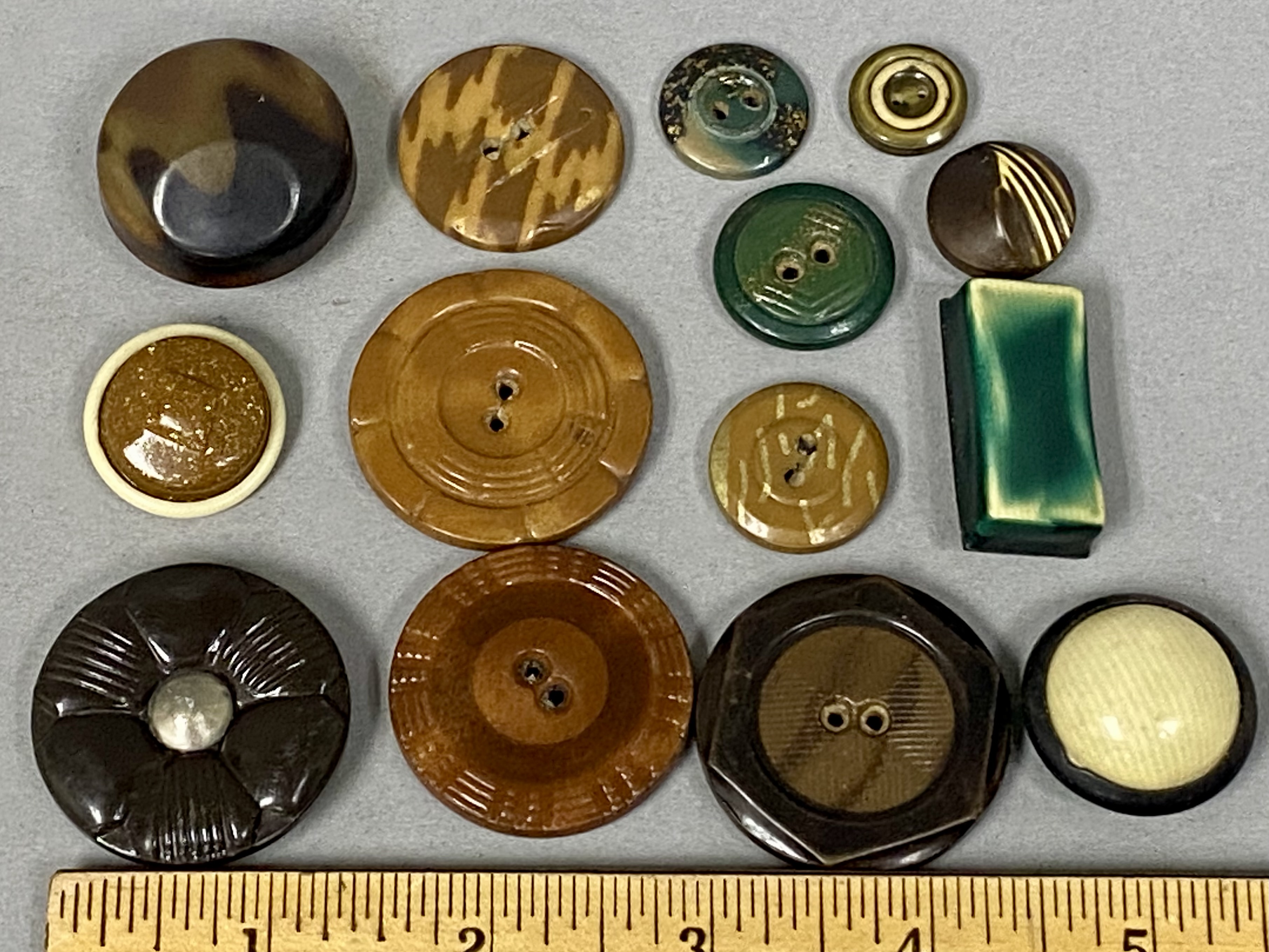 Collection of Vintage Bakelite and Celluloid Buttons