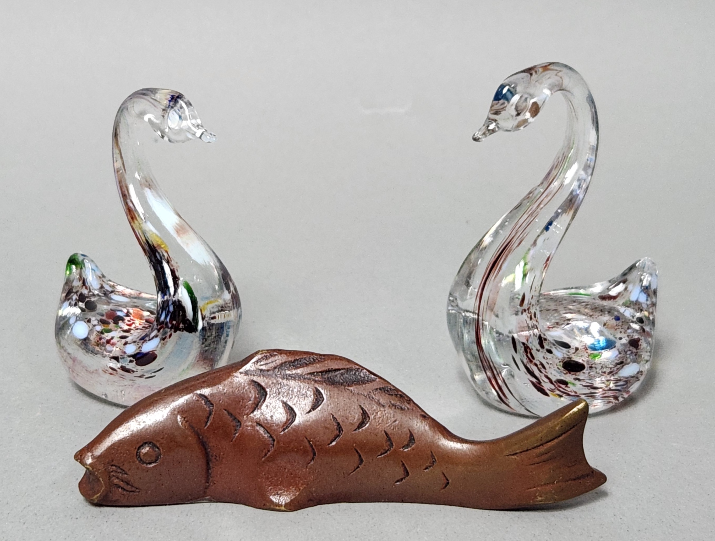 Swan & Fish Figurines