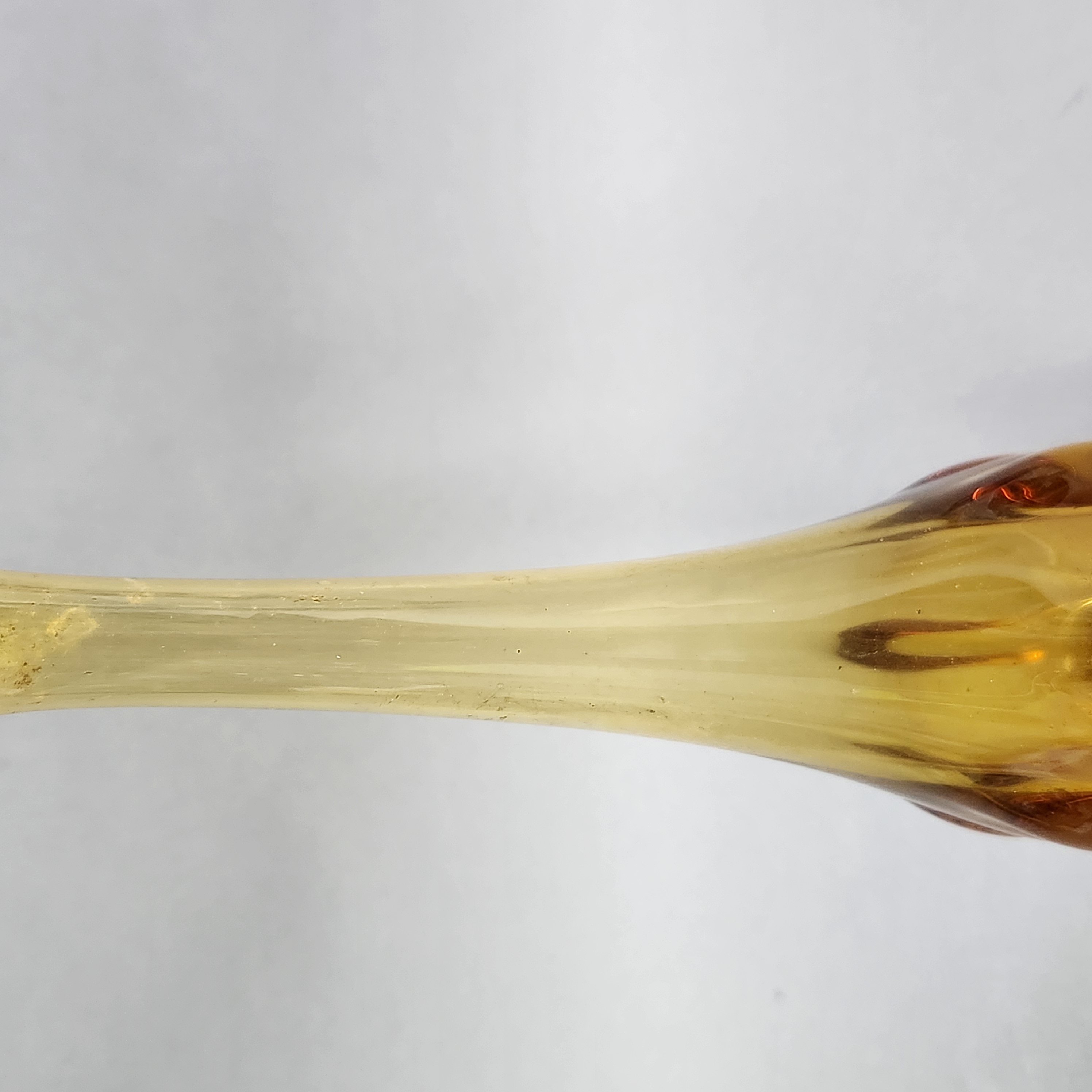 Viking Amber Swung Glass Vase