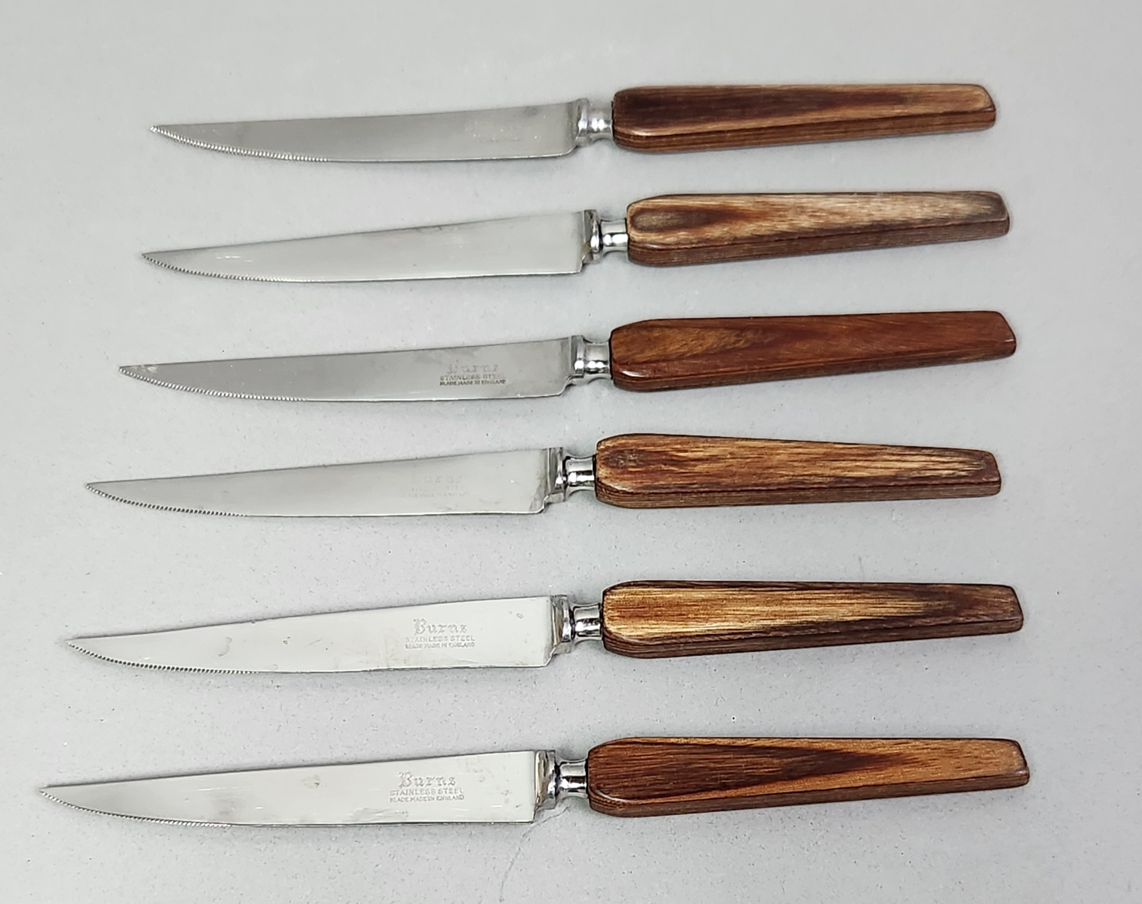 Six Burns Steak Knives