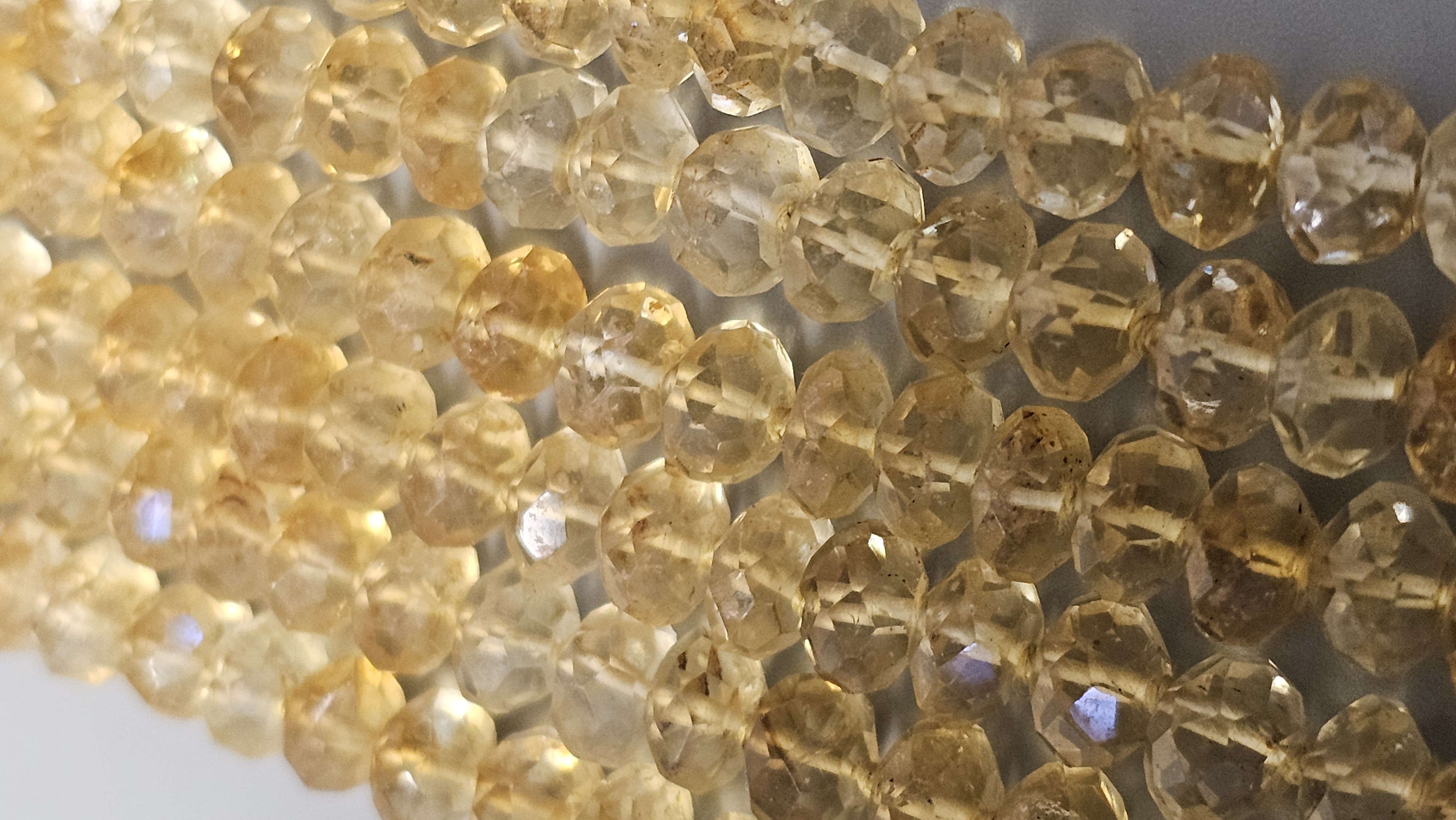 14K Citrine and Mabe Pearl Necklace