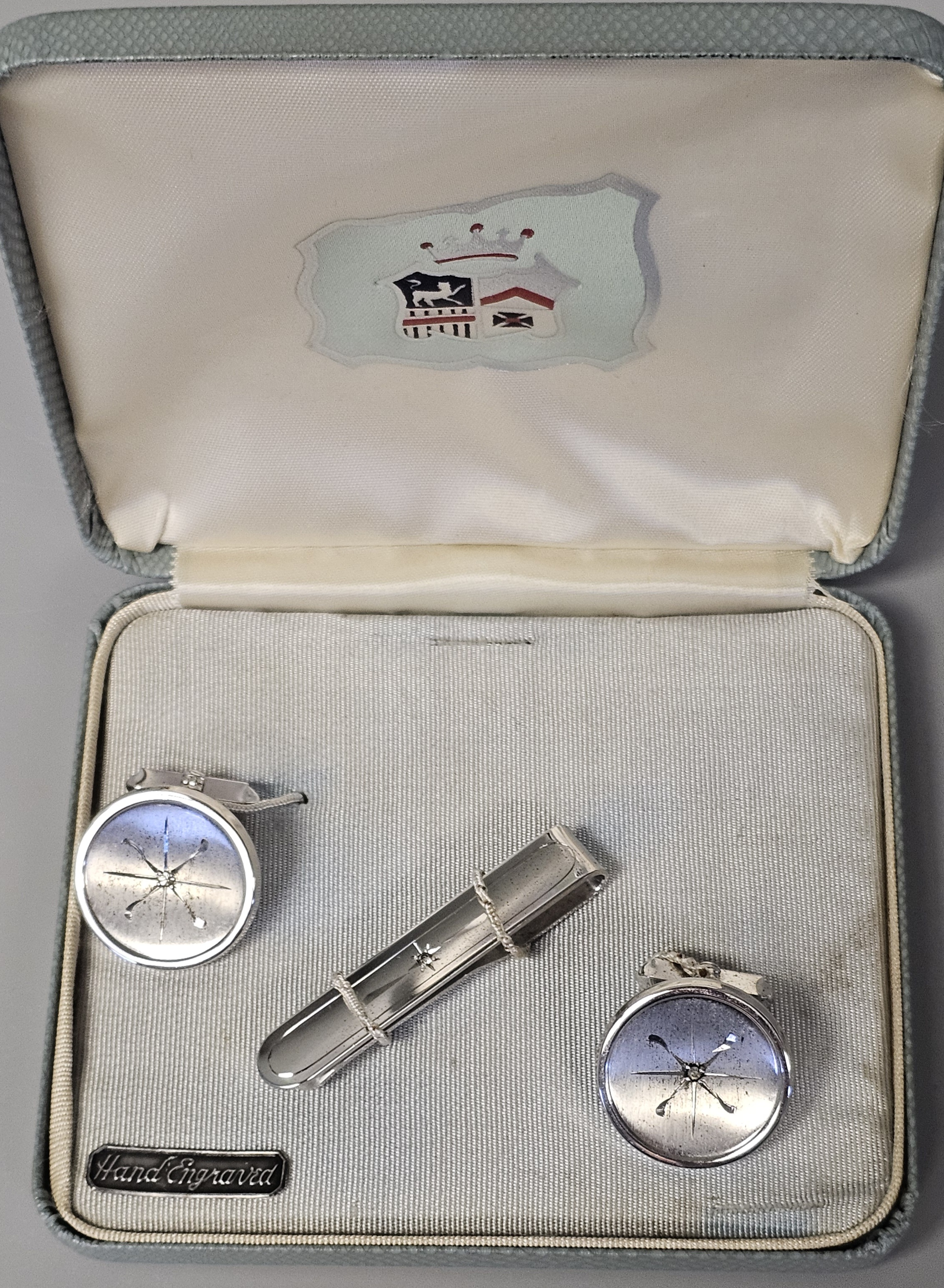 Mid-Century Sterling Silver Cufflink Set 29.9 Grams