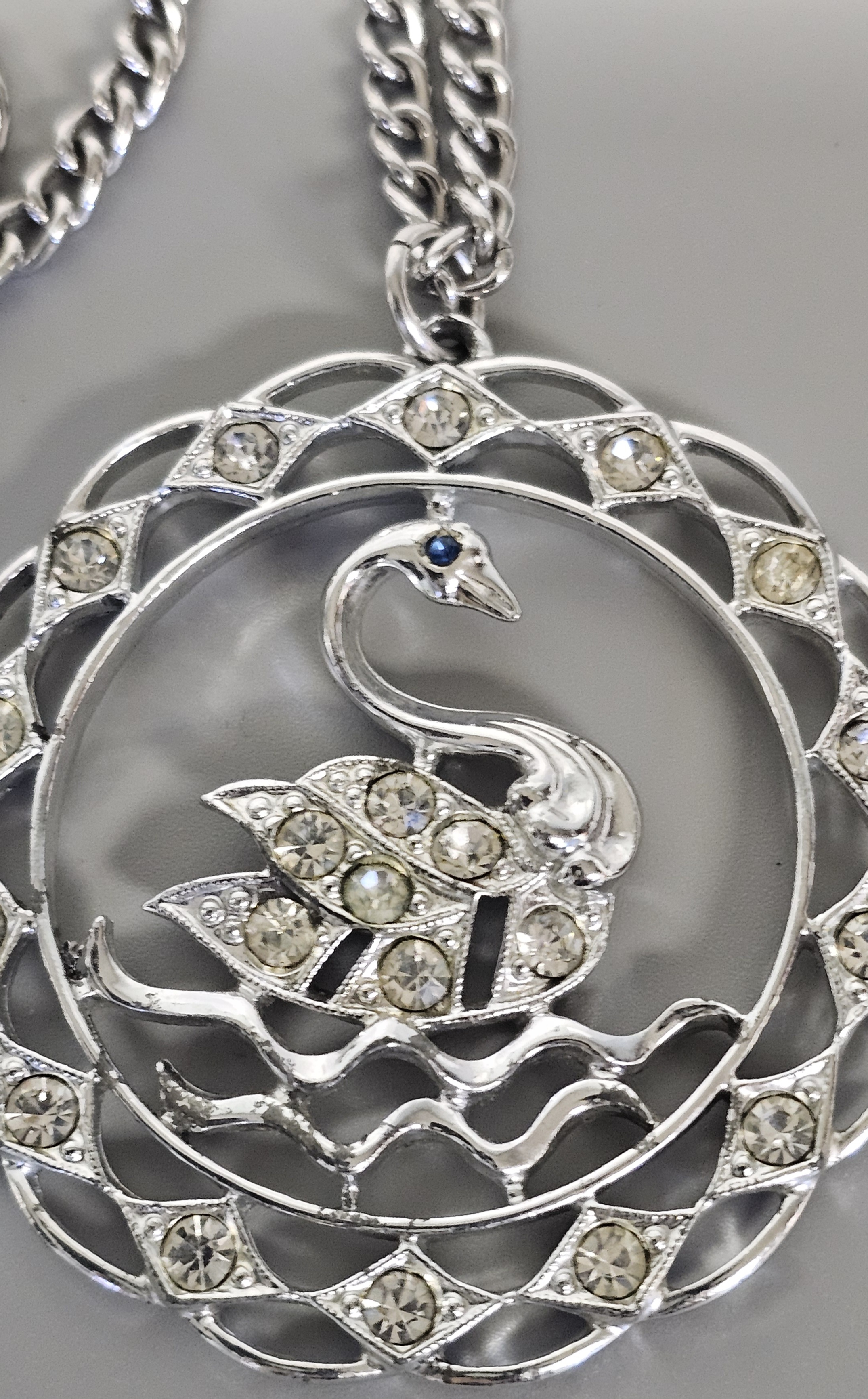 Sarah Coventry Swan Pendant Necklace