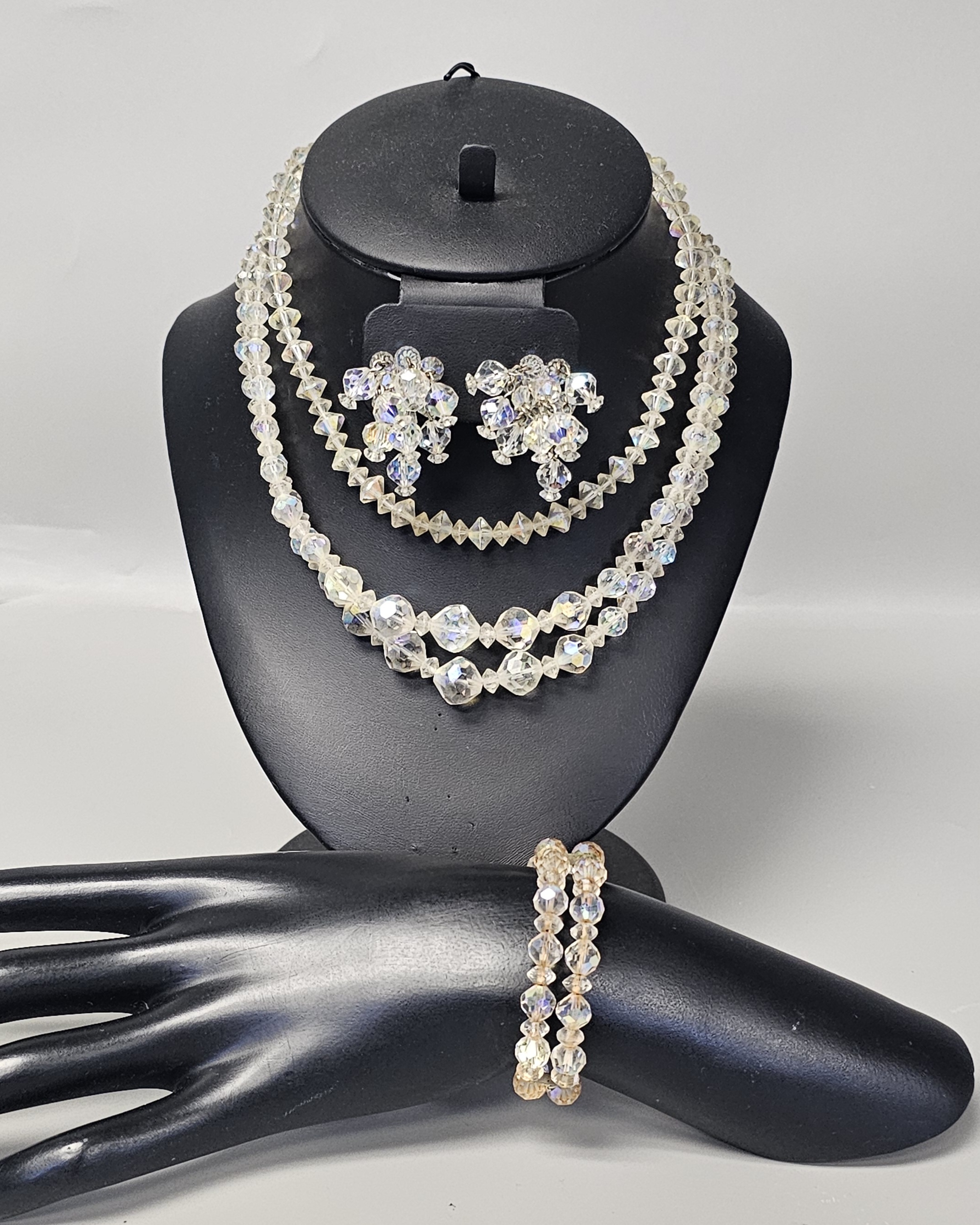 Aurora Borealis Crystal Jewelry Set Inc Laguna