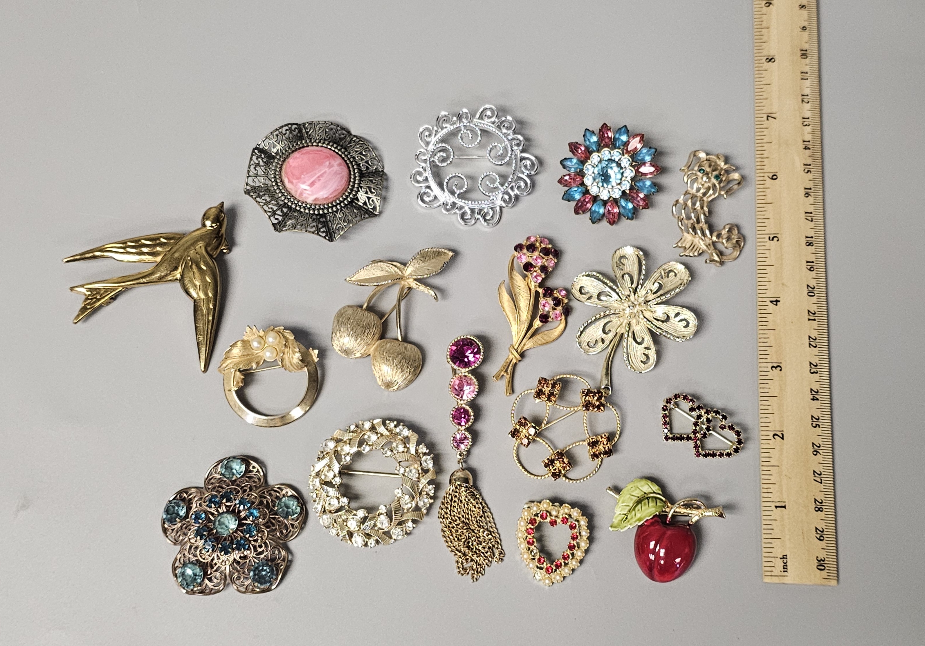 Vintage Costume Jewelry Brooches Inc Coventry