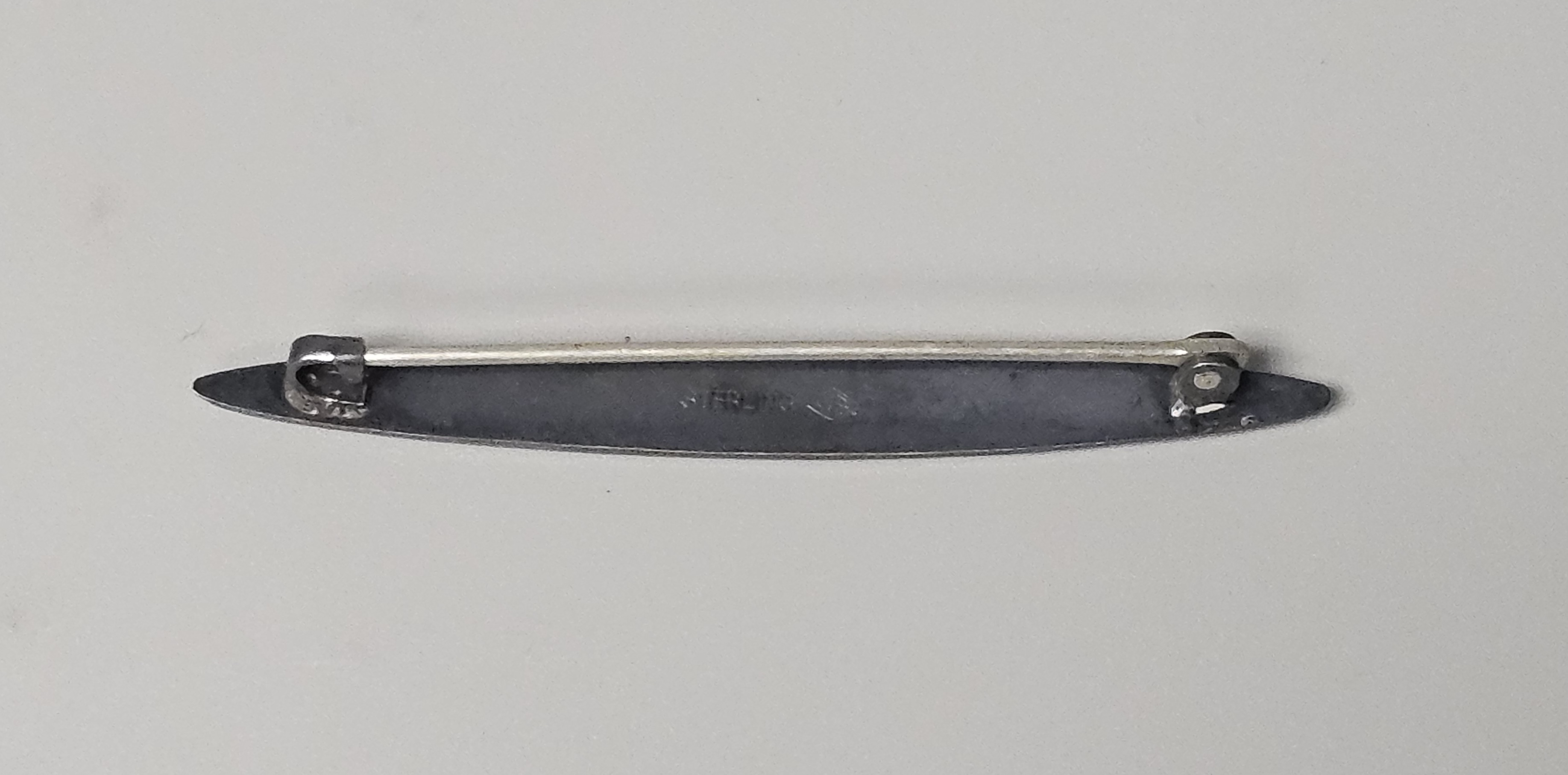 Art Deco Enamel Bar Brooch