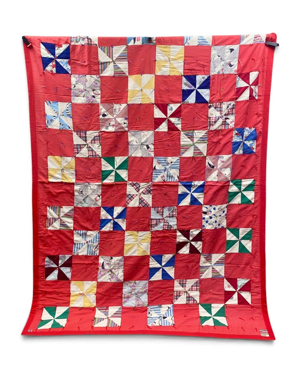Vintage Mid-Century Pinwheel Utility Quilt