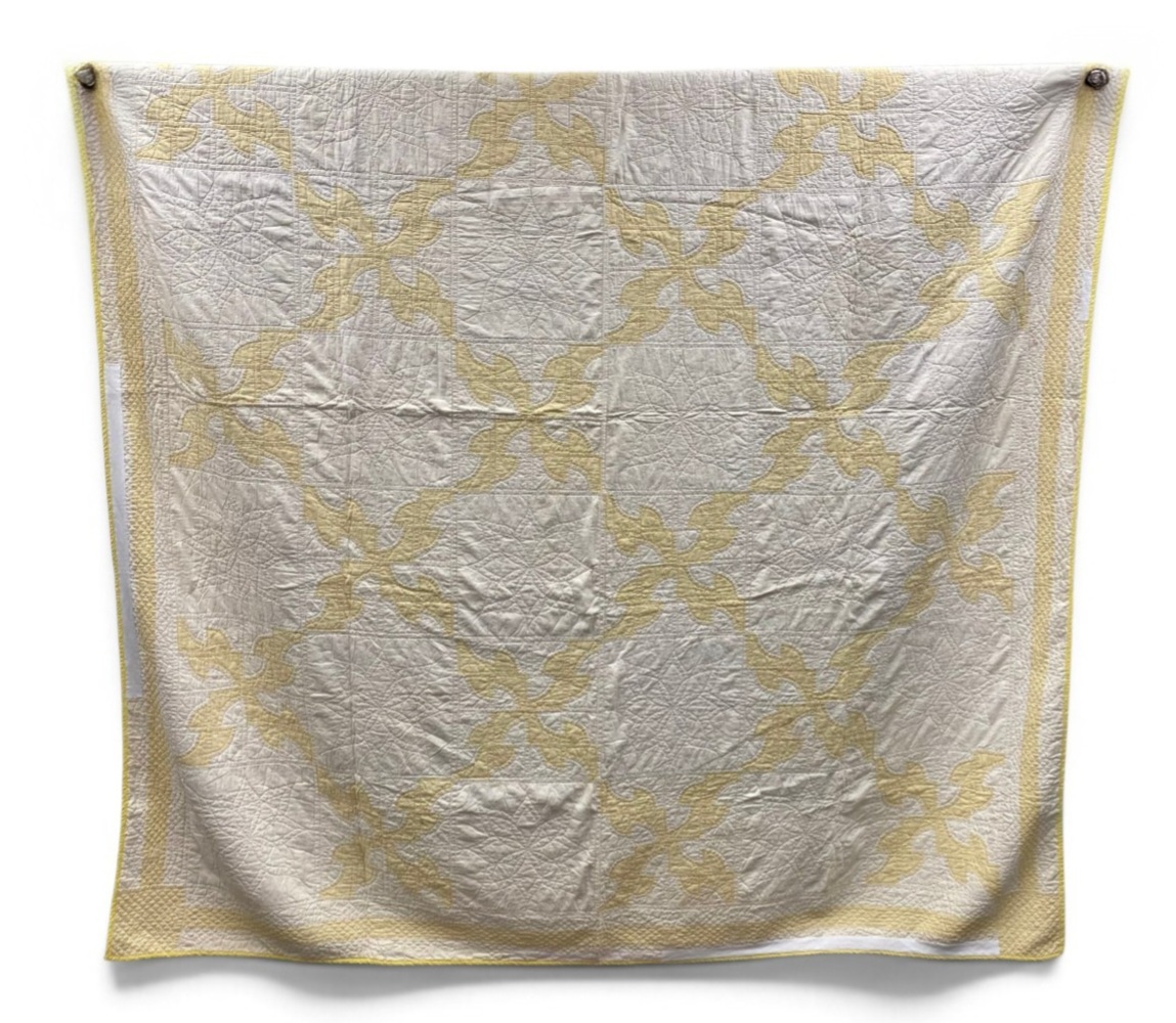 American Foliate Applique Cotton Quilt