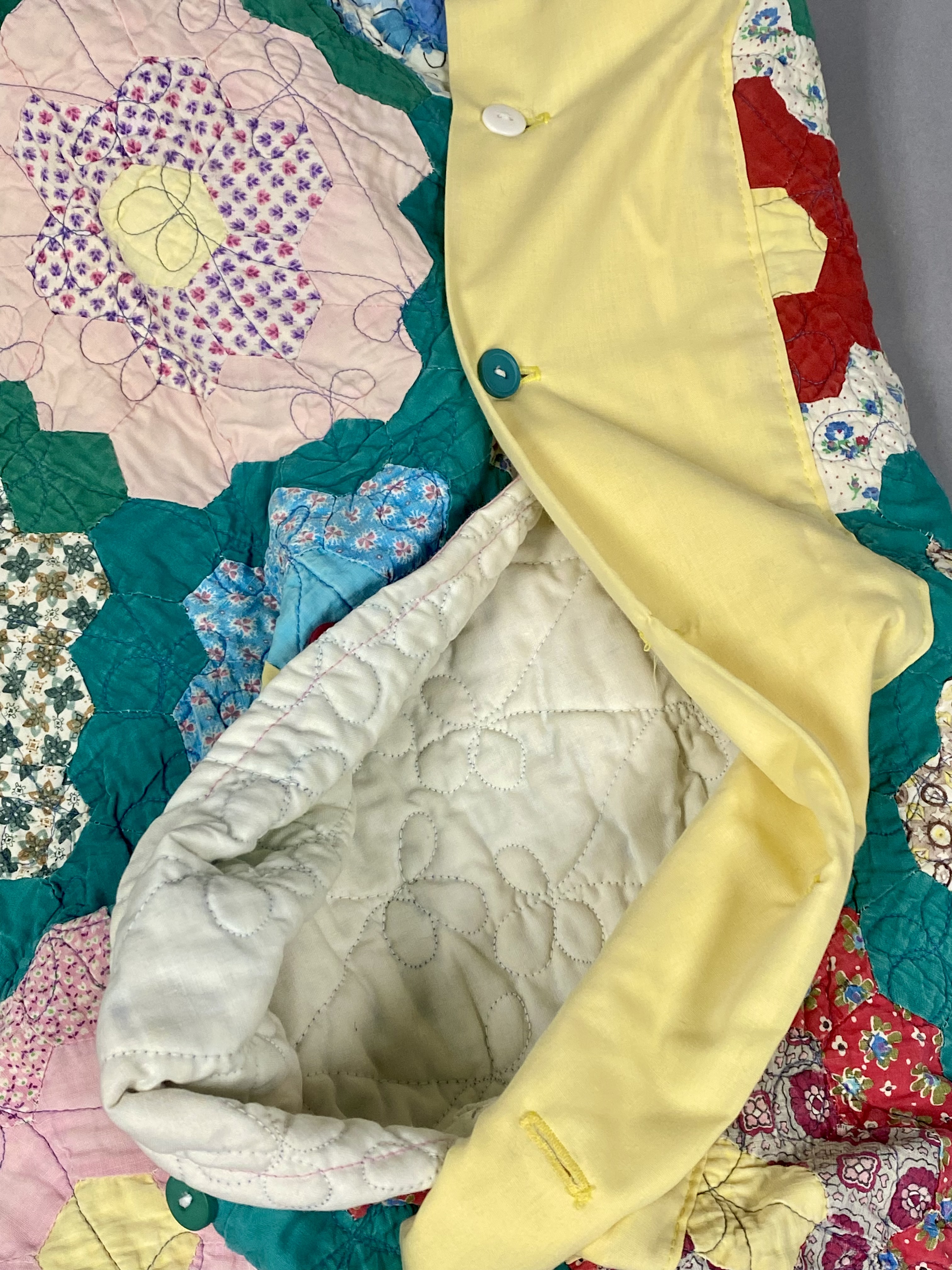 Grandmother's Flower Garden Quilted Sham