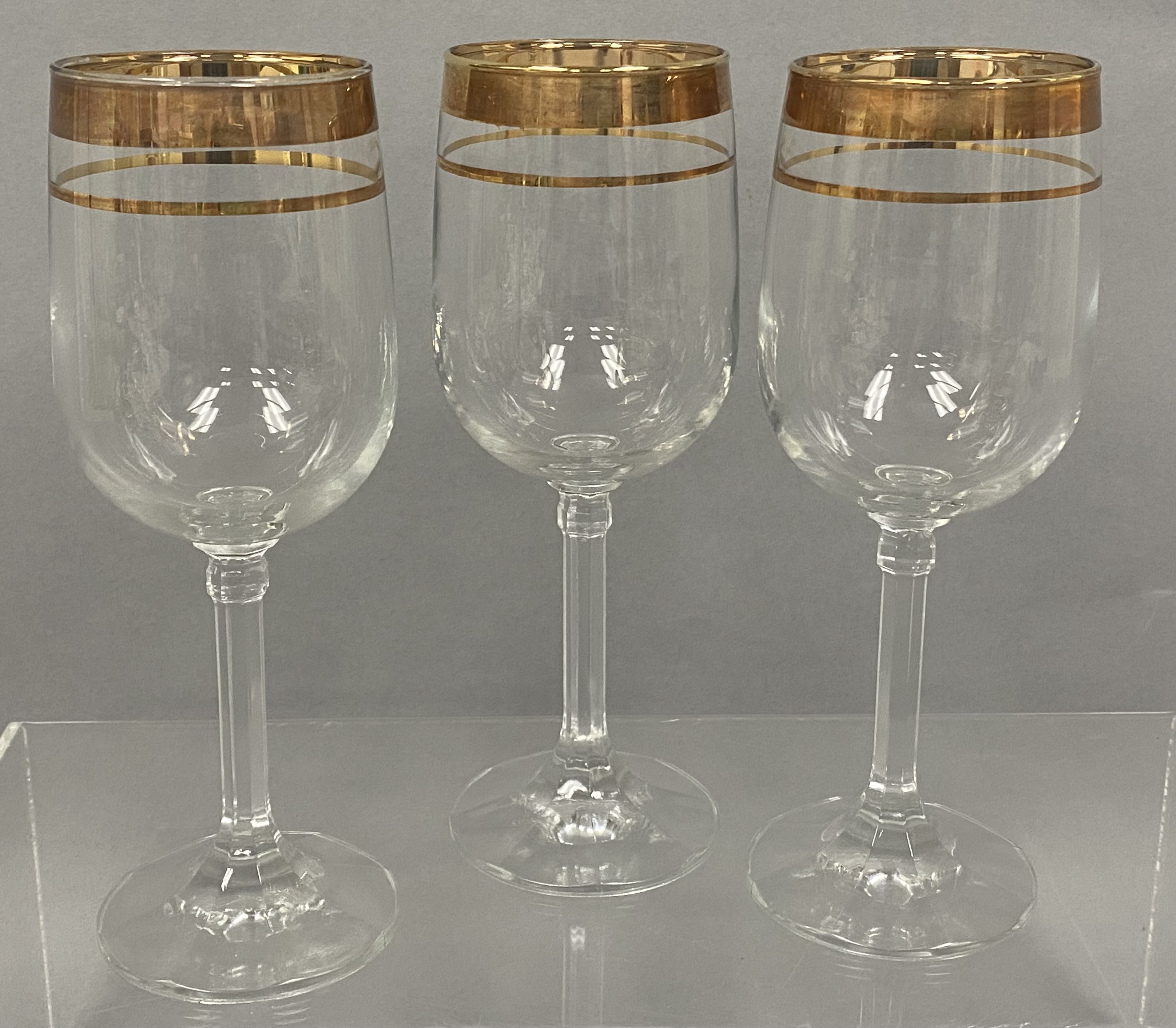 Set of Six Versailles Crystal Stemware
