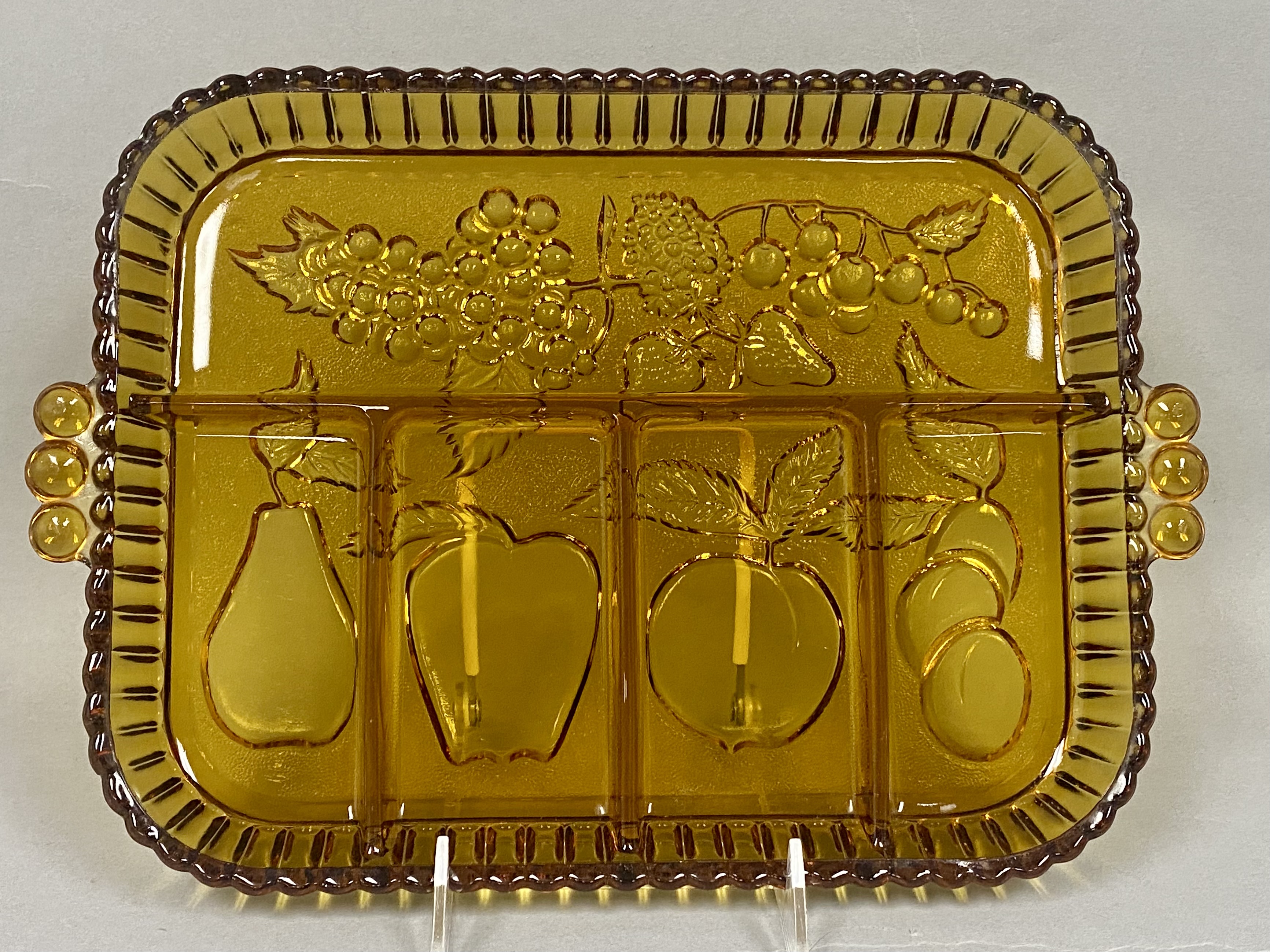 Collection of Mid-Century Amber Glassware
