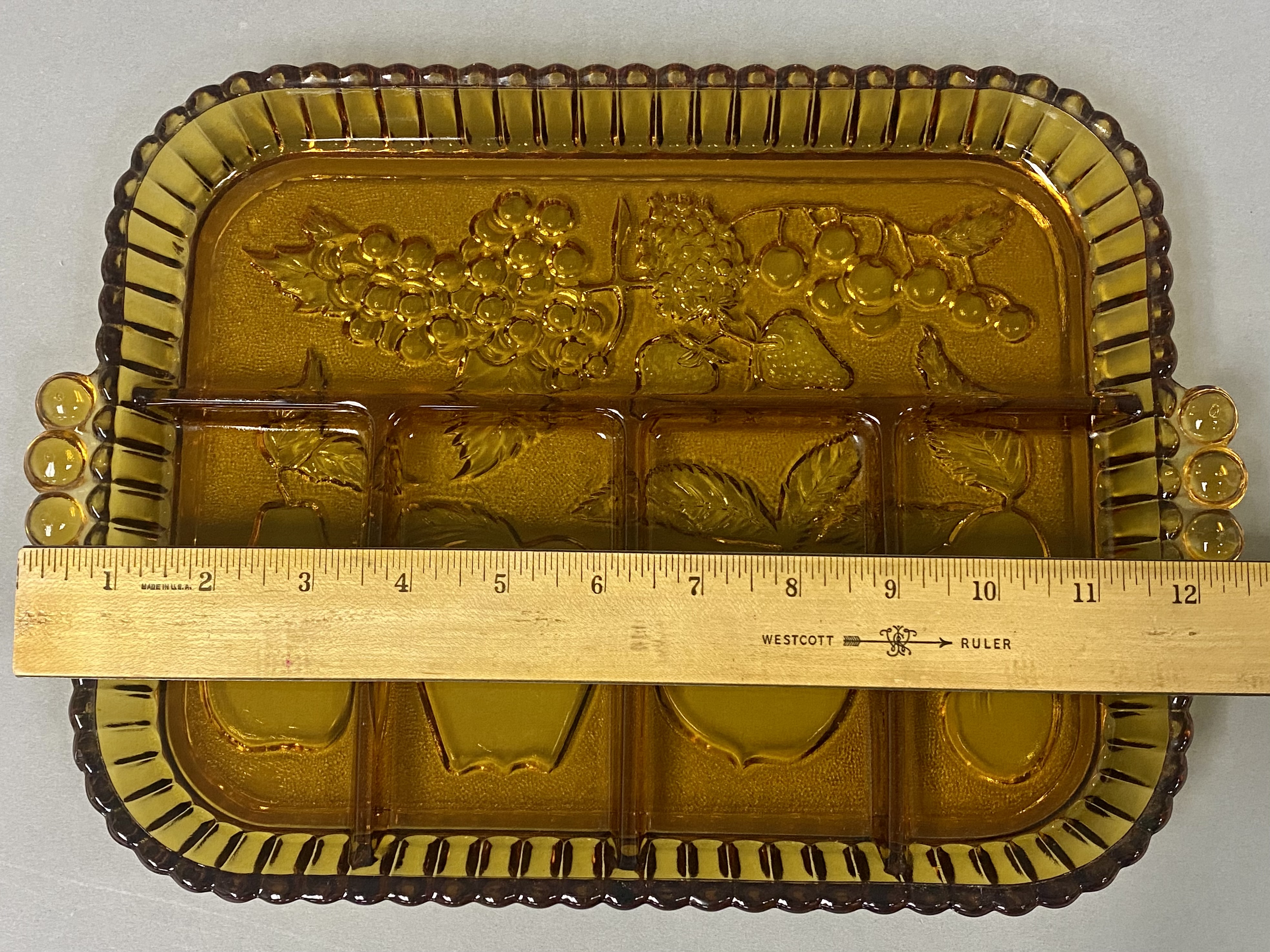 Collection of Mid-Century Amber Glassware