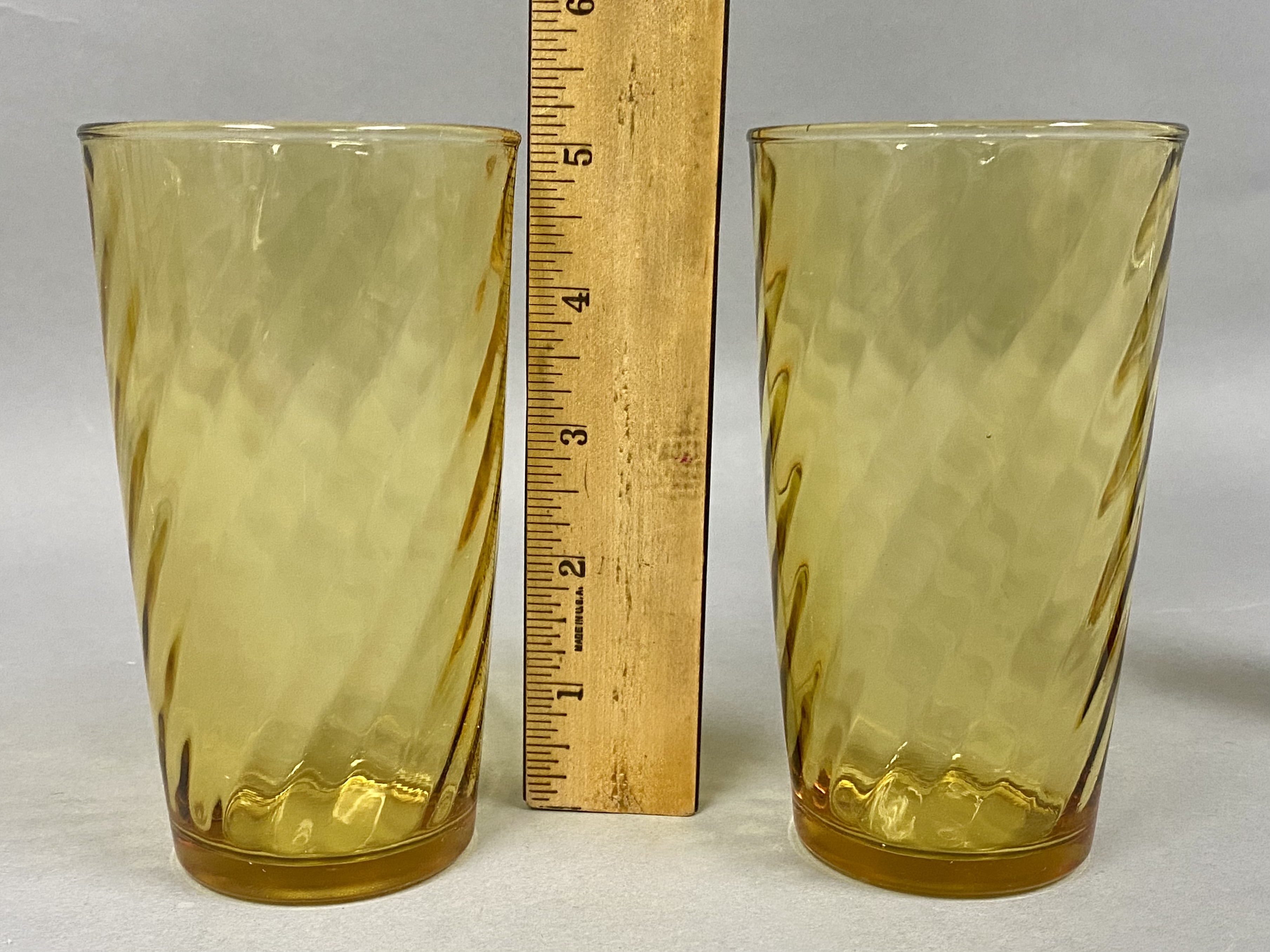 Collection of Mid-Century Amber Glassware