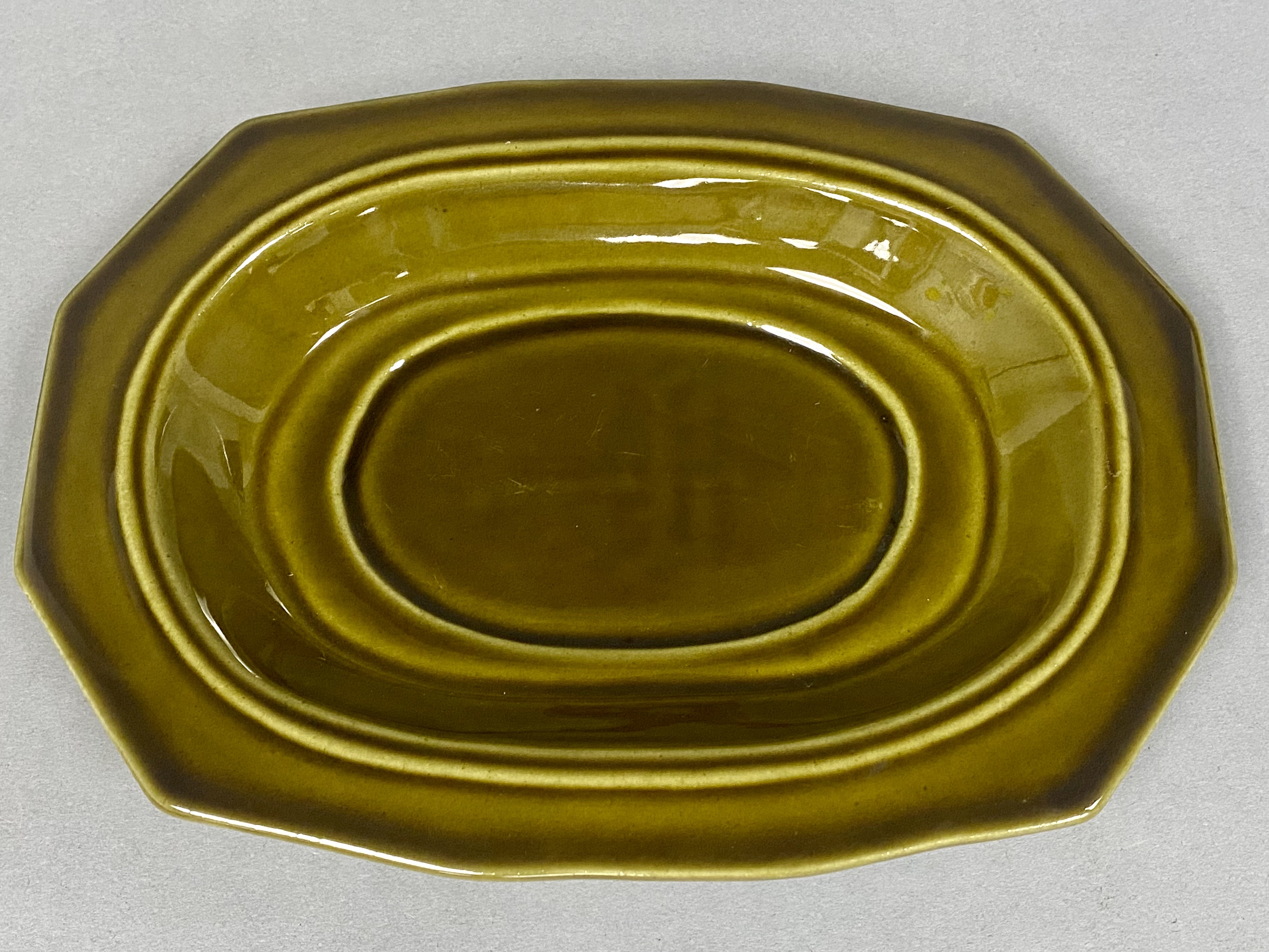 Two-Piece Pfaltzgraff Heritage Green Server