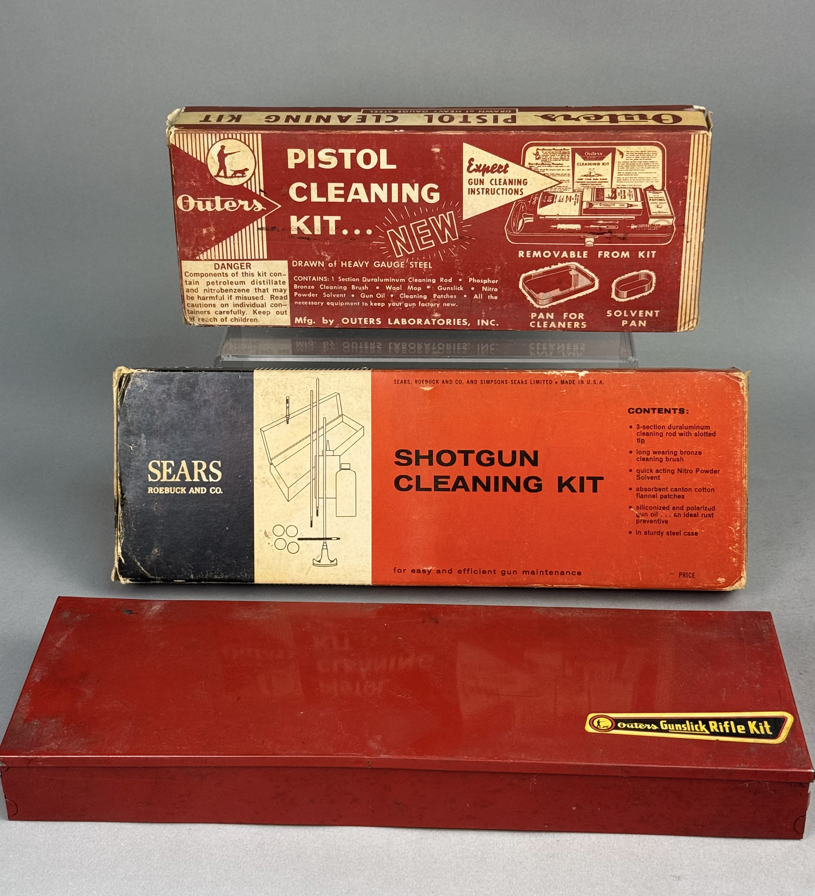 An Assortment of Gun Cleaning Kits
