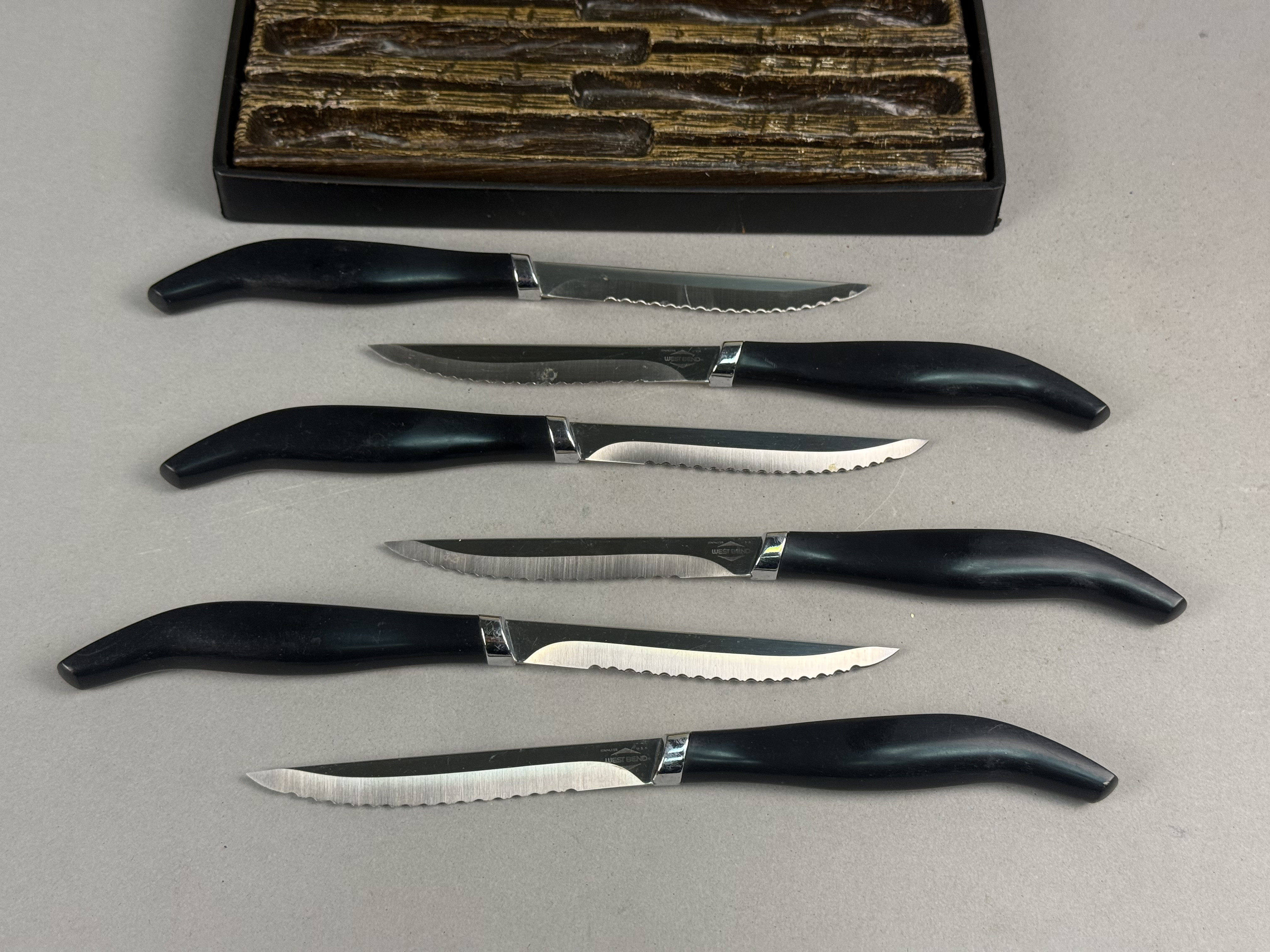 Six West Bend Steak Knives