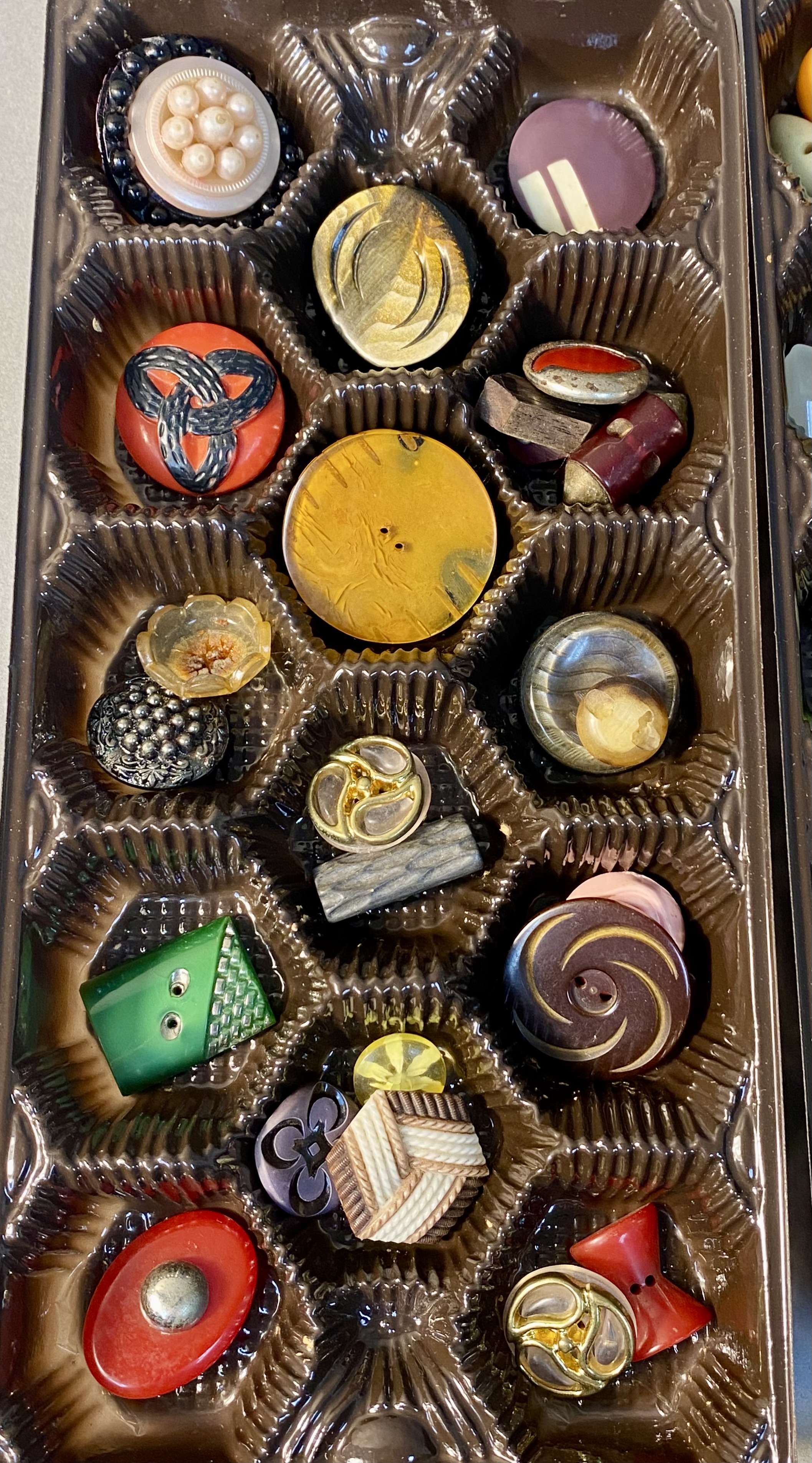 Vintage Bakelite and Plastic Button Collection