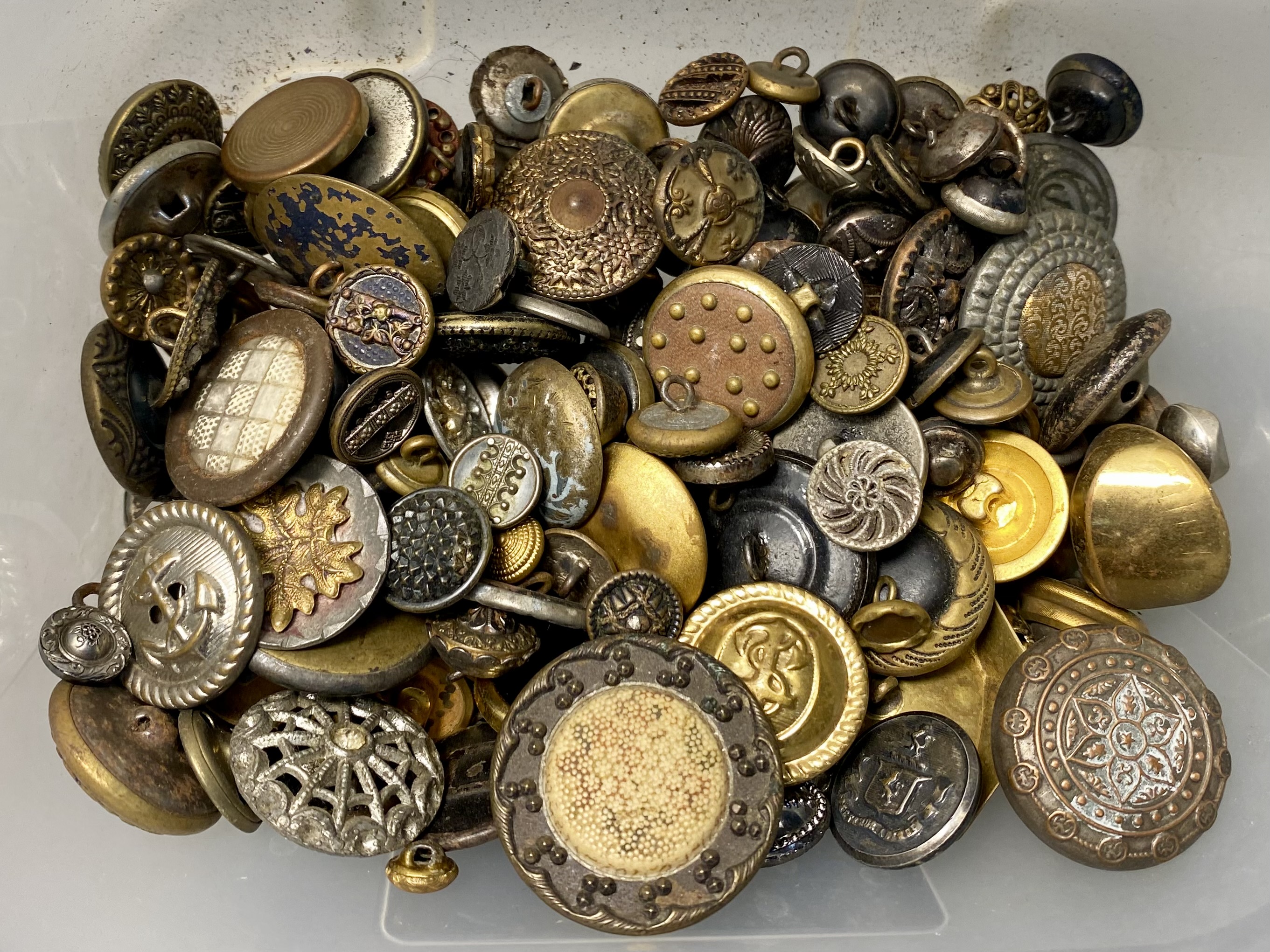 Assortment of Antique and Vintage Buttons