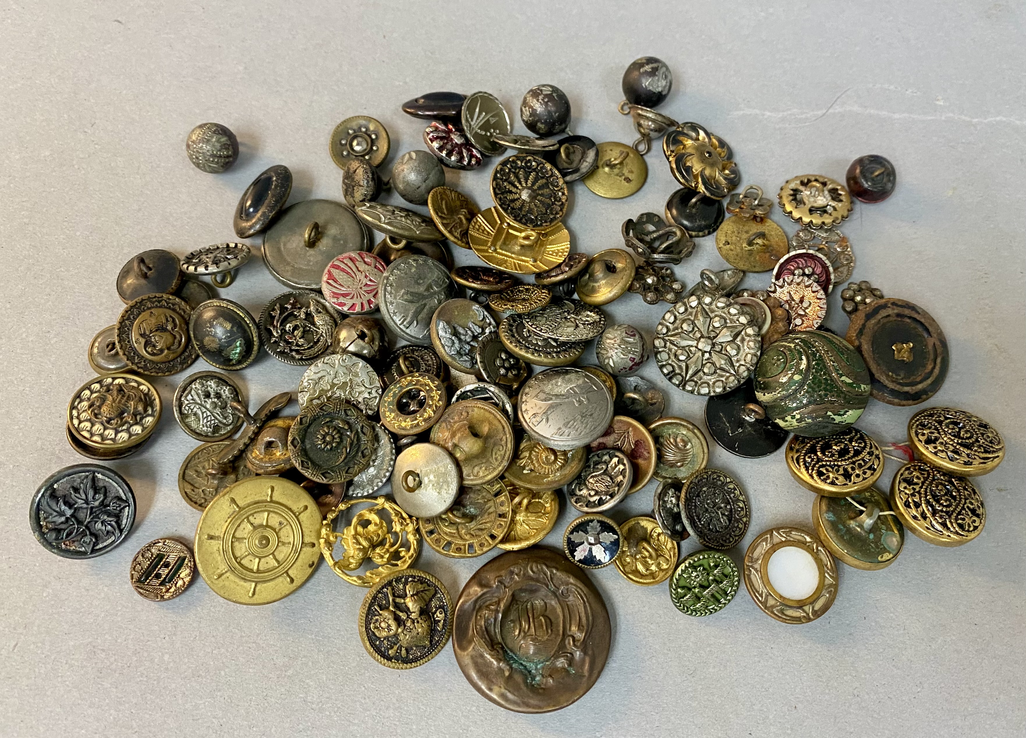 Antique and Vintage Assorted Buttons