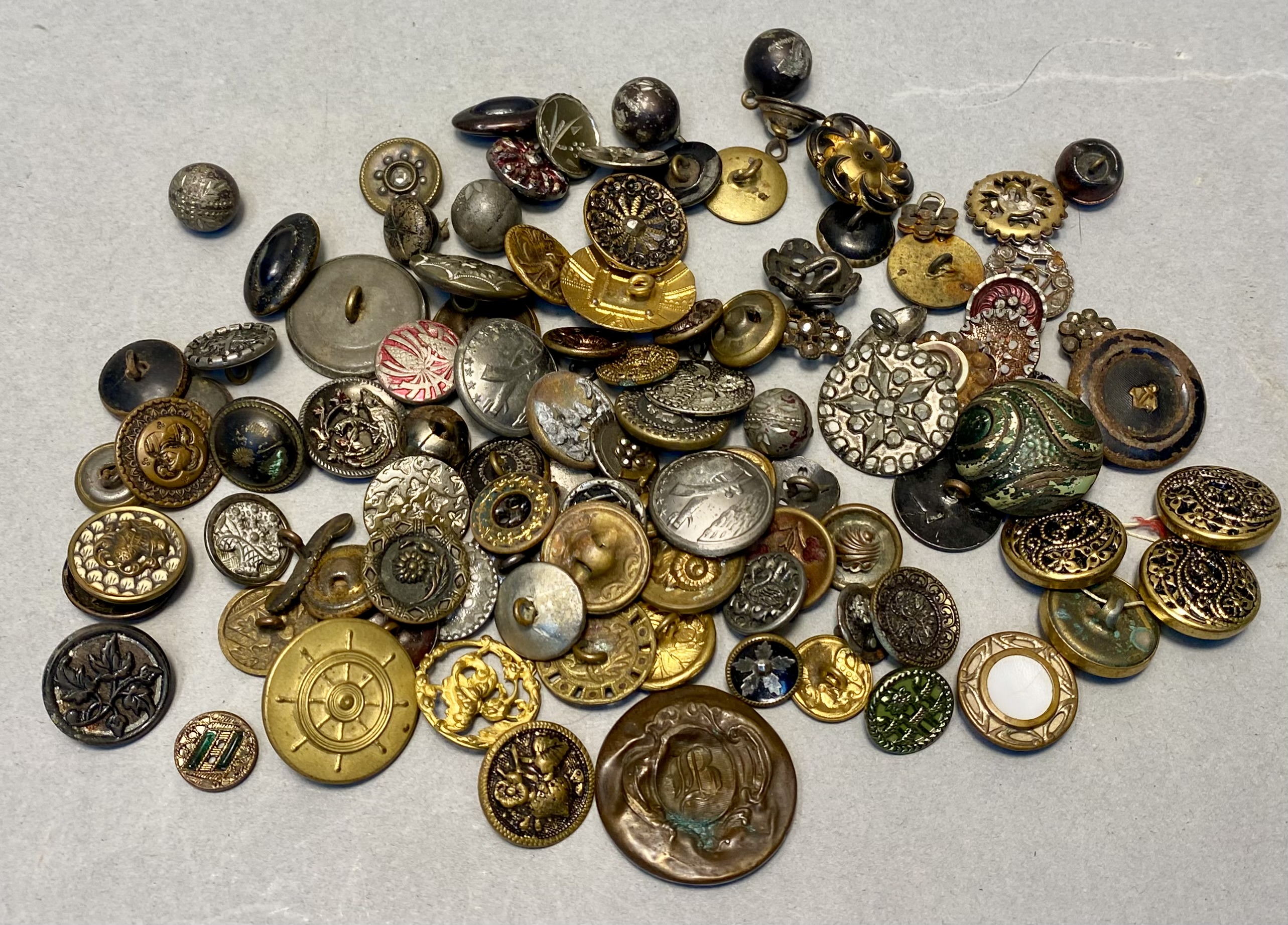 Antique and Vintage Assorted Buttons