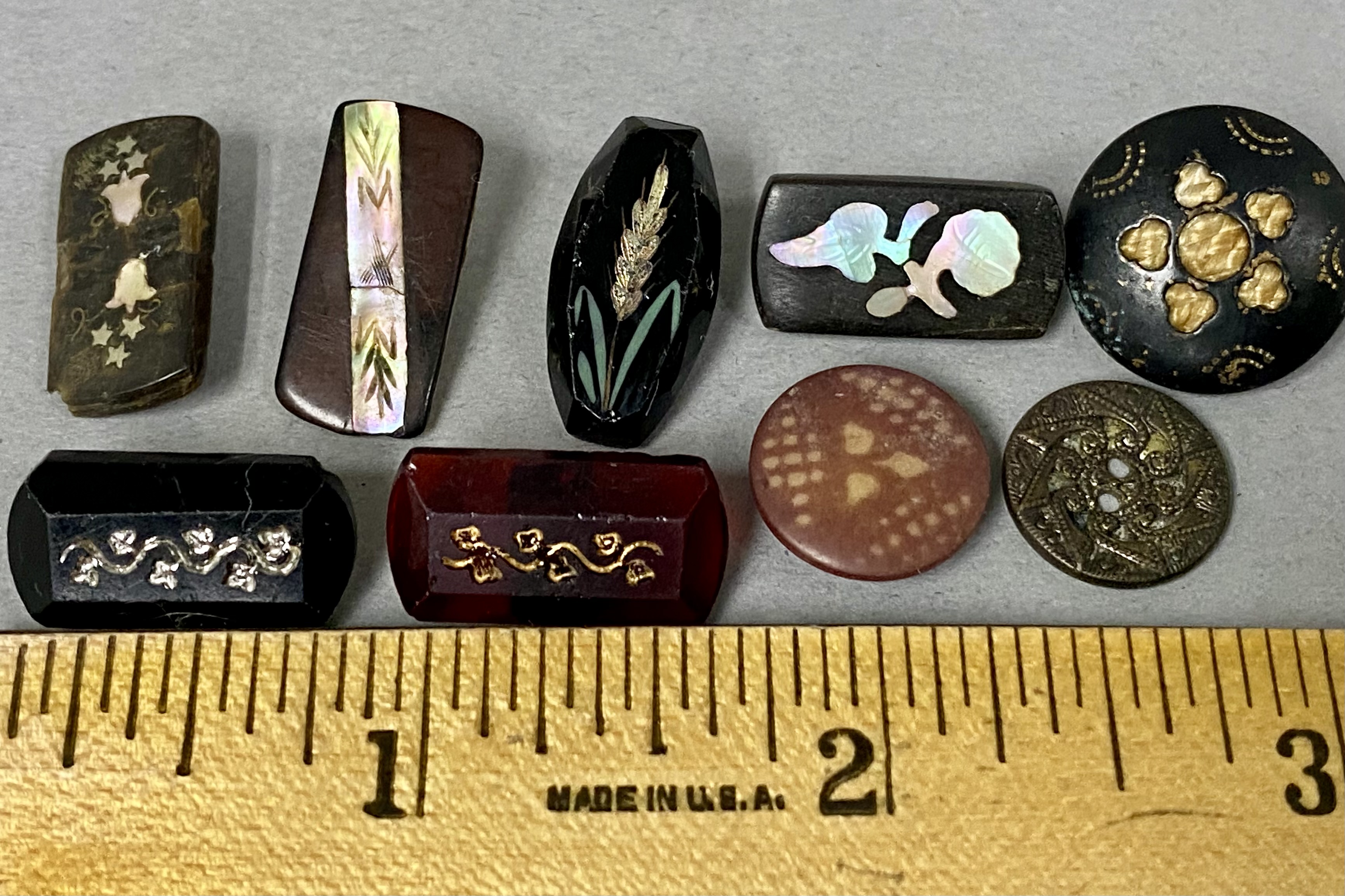 Collection of Vintage Buttons and Collectibles