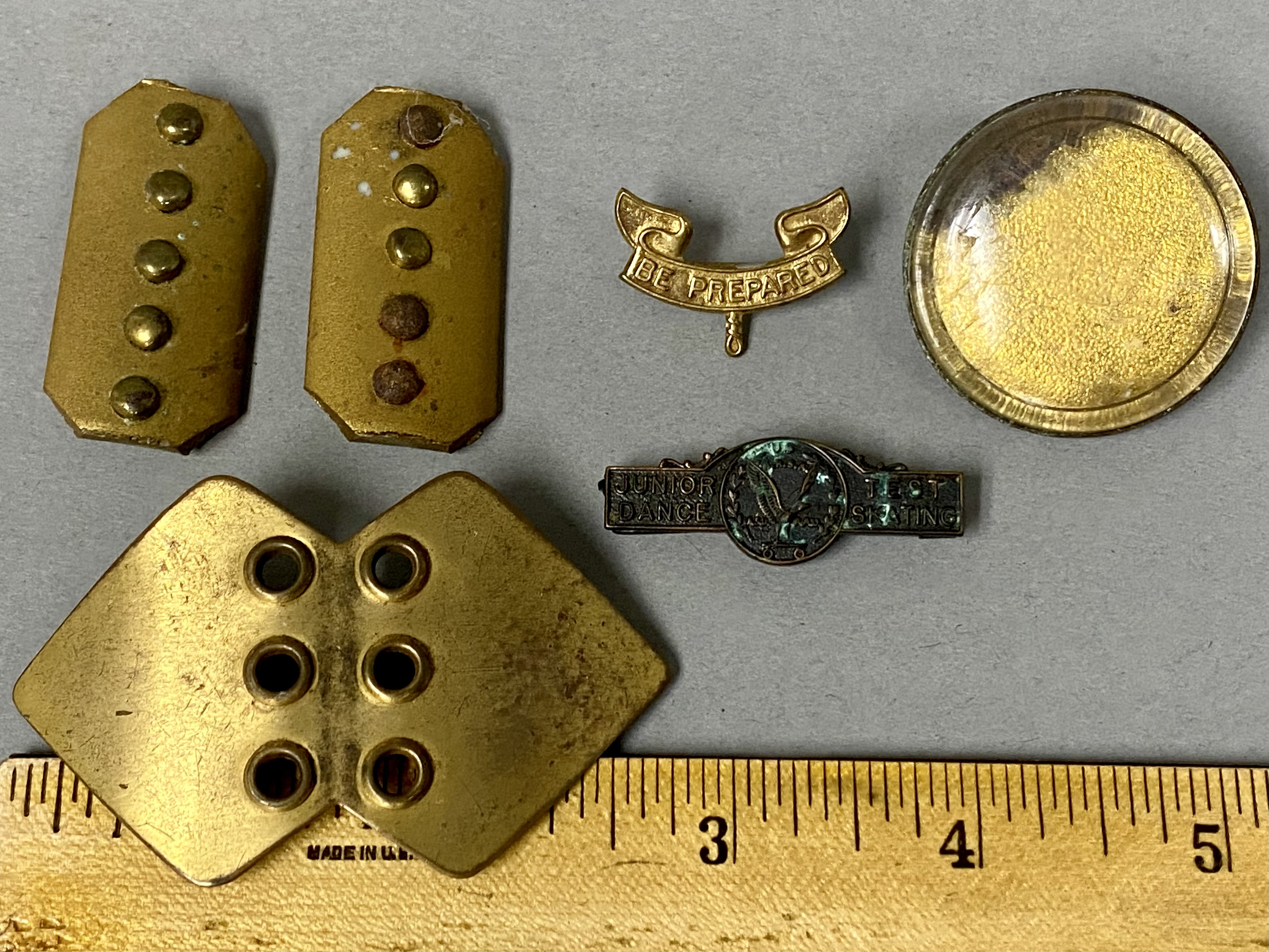 Collection of Vintage Buttons and Collectibles