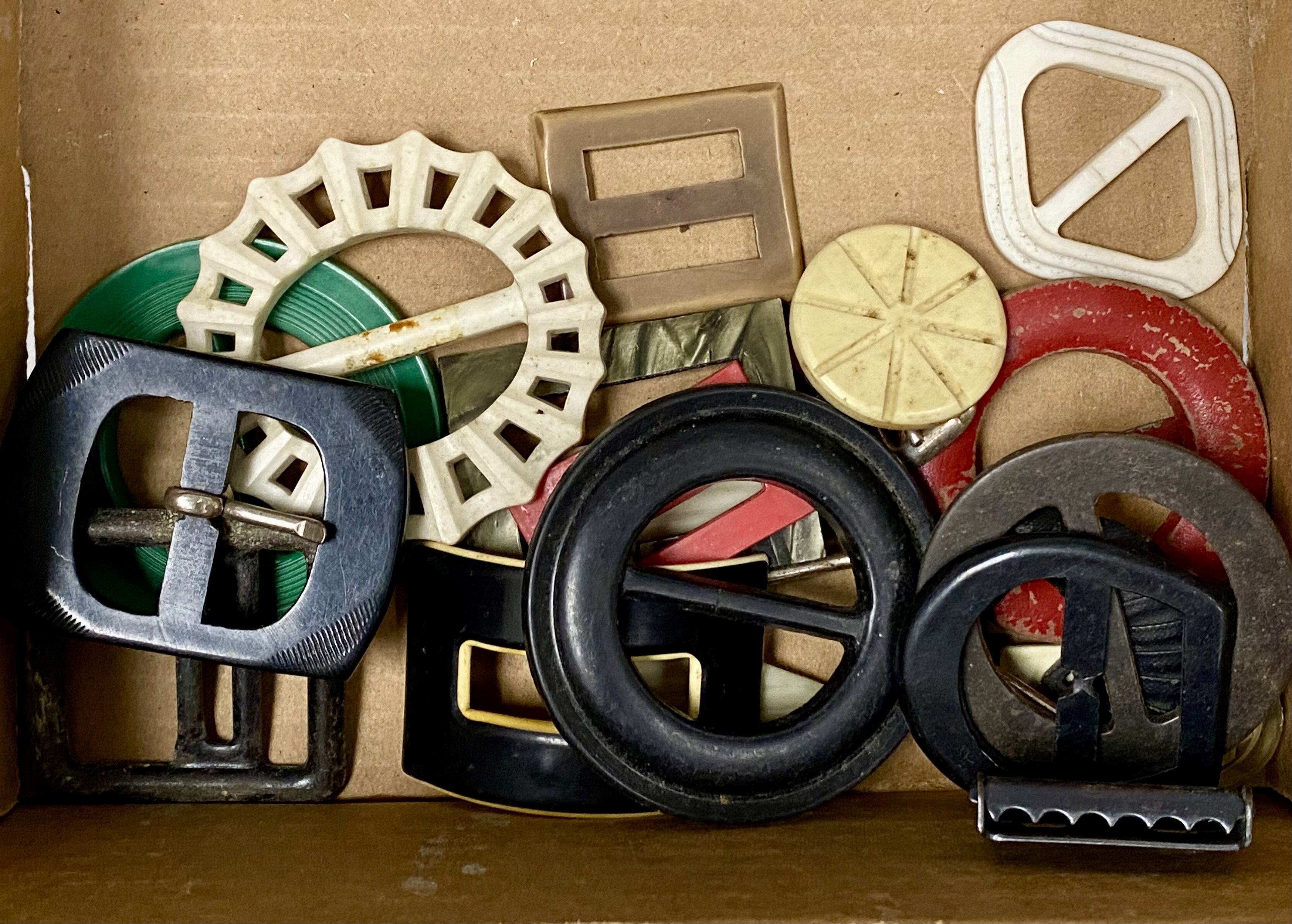 Assortment of Vintage Art Deco Fasteners