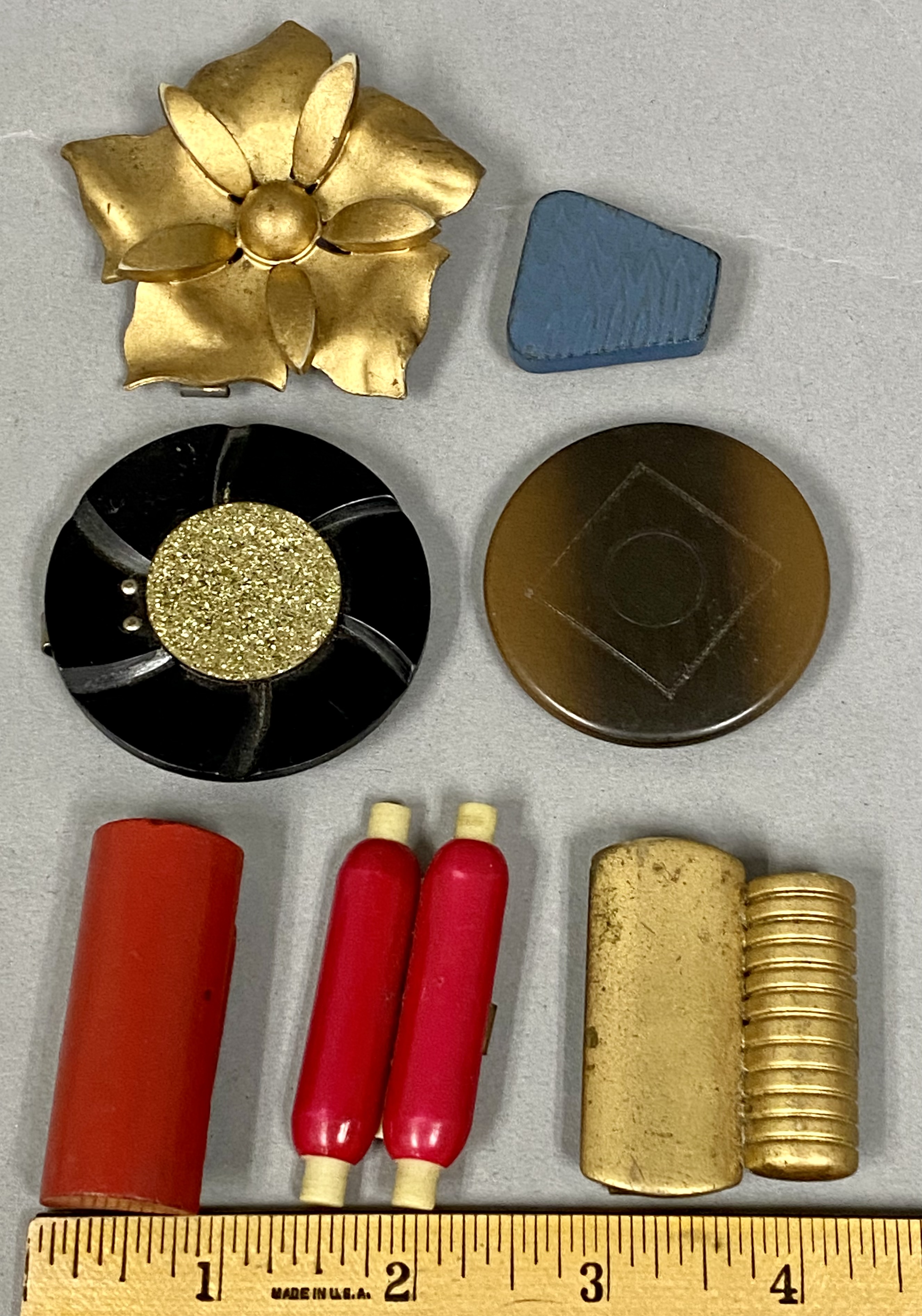 Assortment of Vintage Art Deco Fasteners