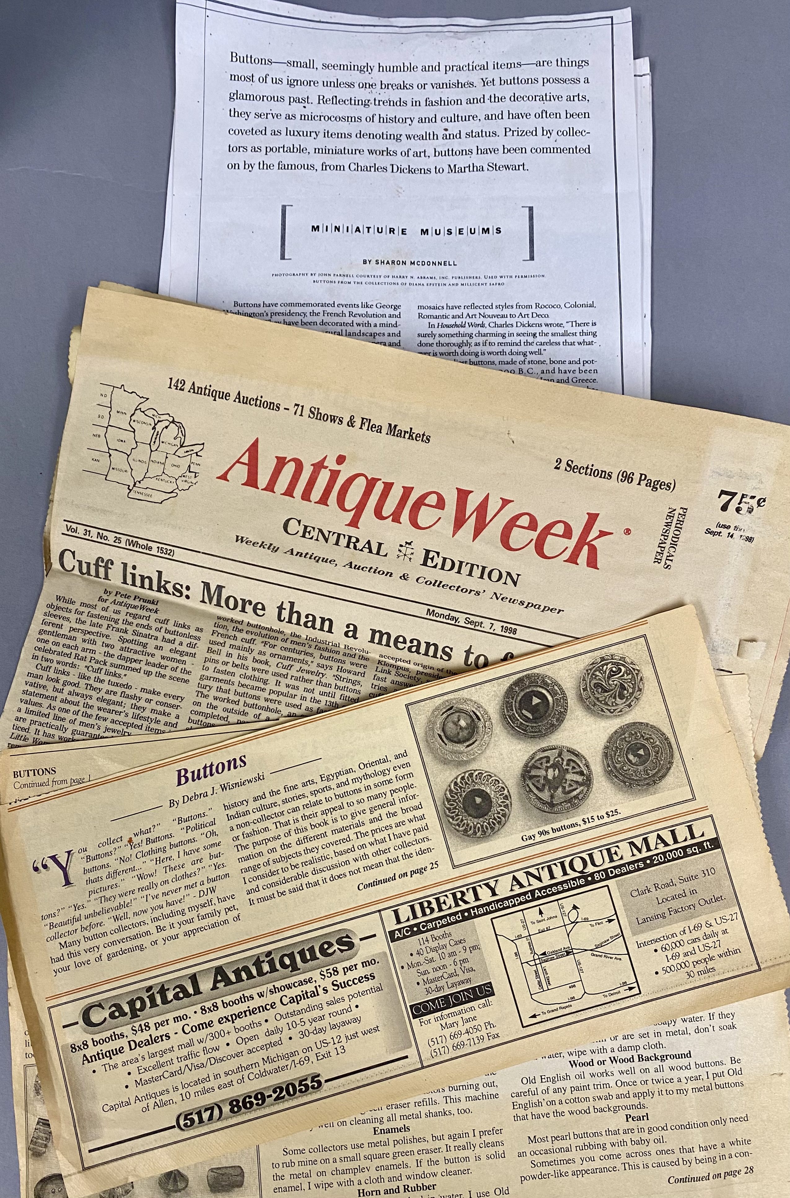 A Collection of Button Reference Books