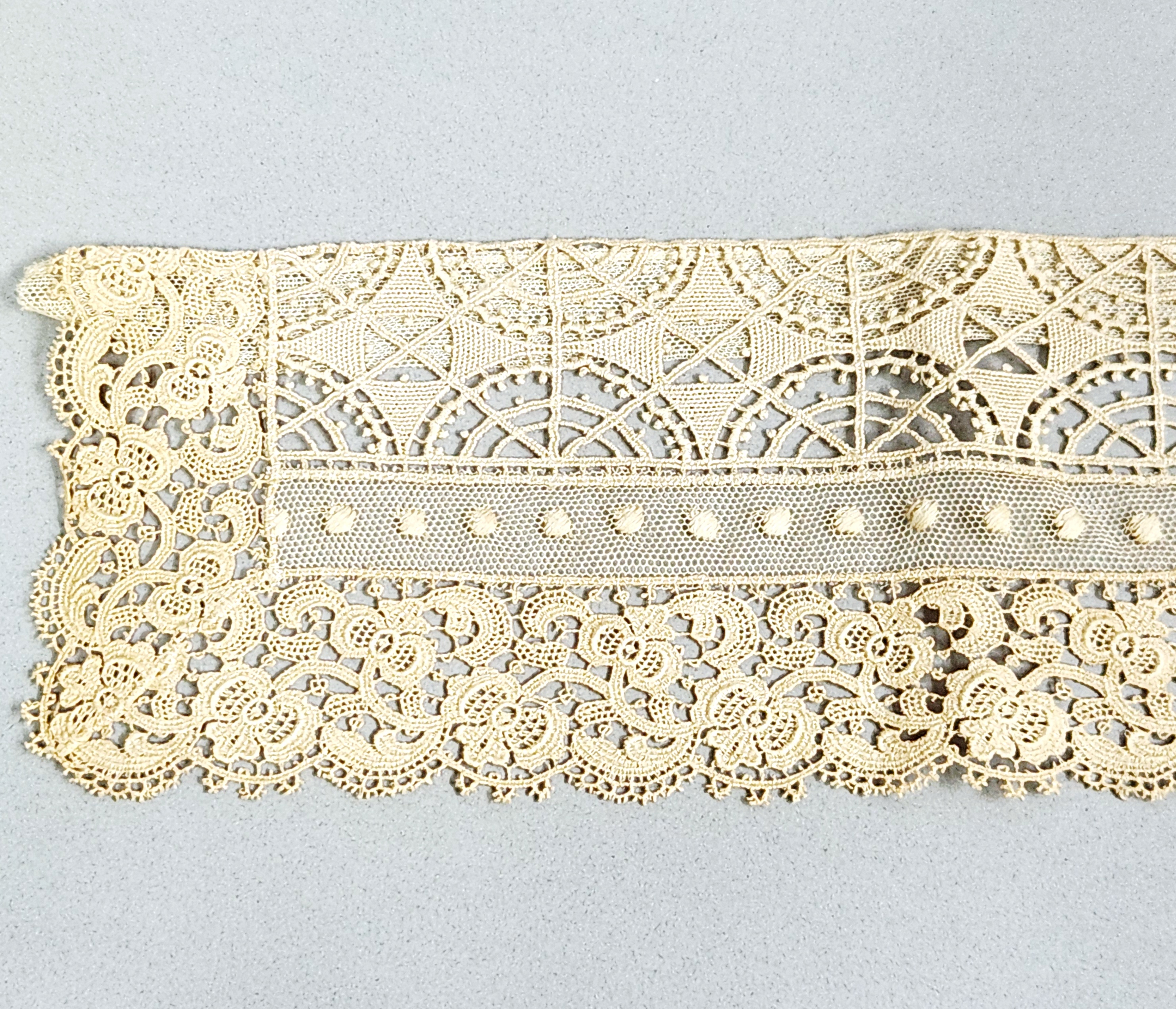 Vintage Madeira Embroidered Lace Border