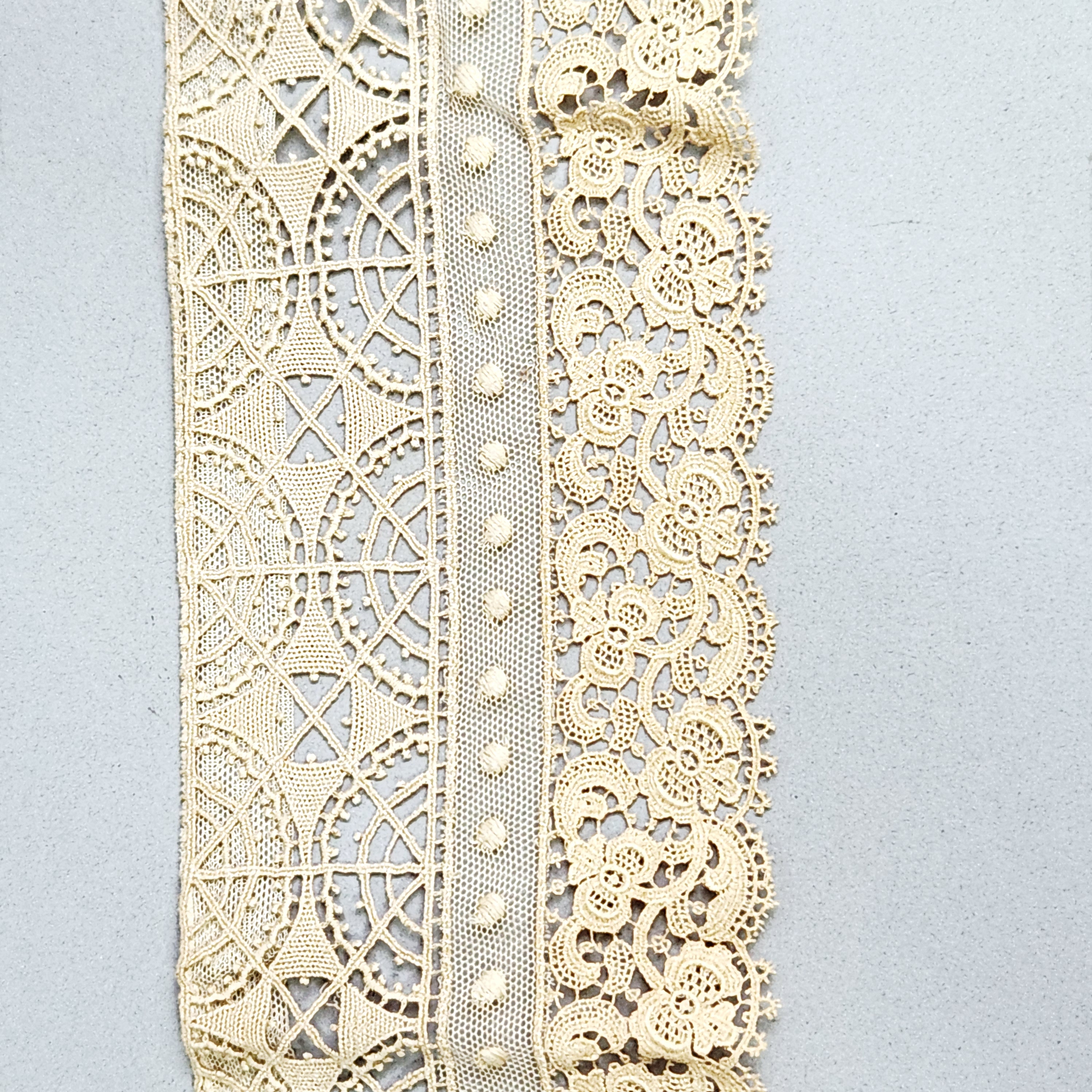 Vintage Madeira Embroidered Lace Border