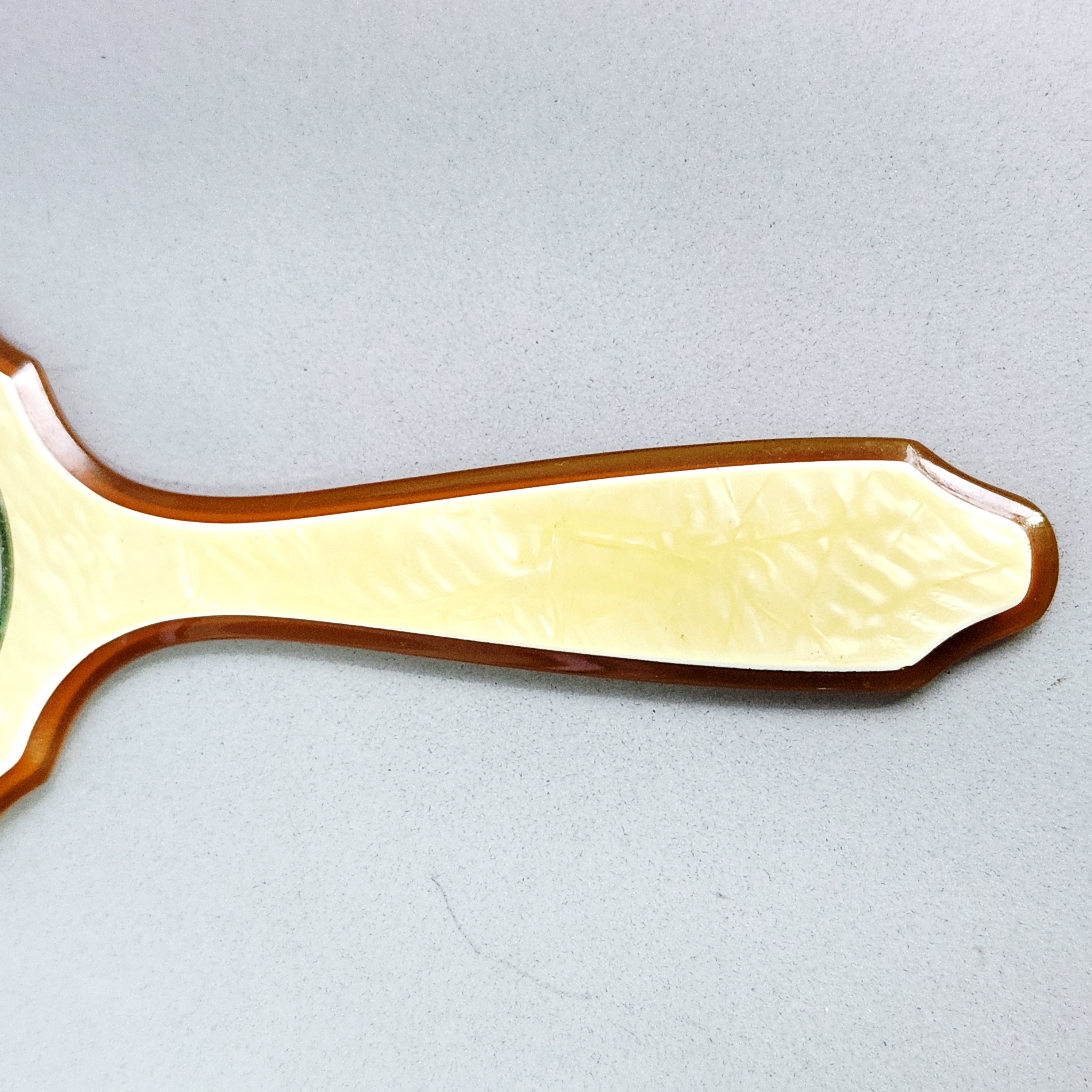 Vintage Pearloid & Celluloid Hand Mirror