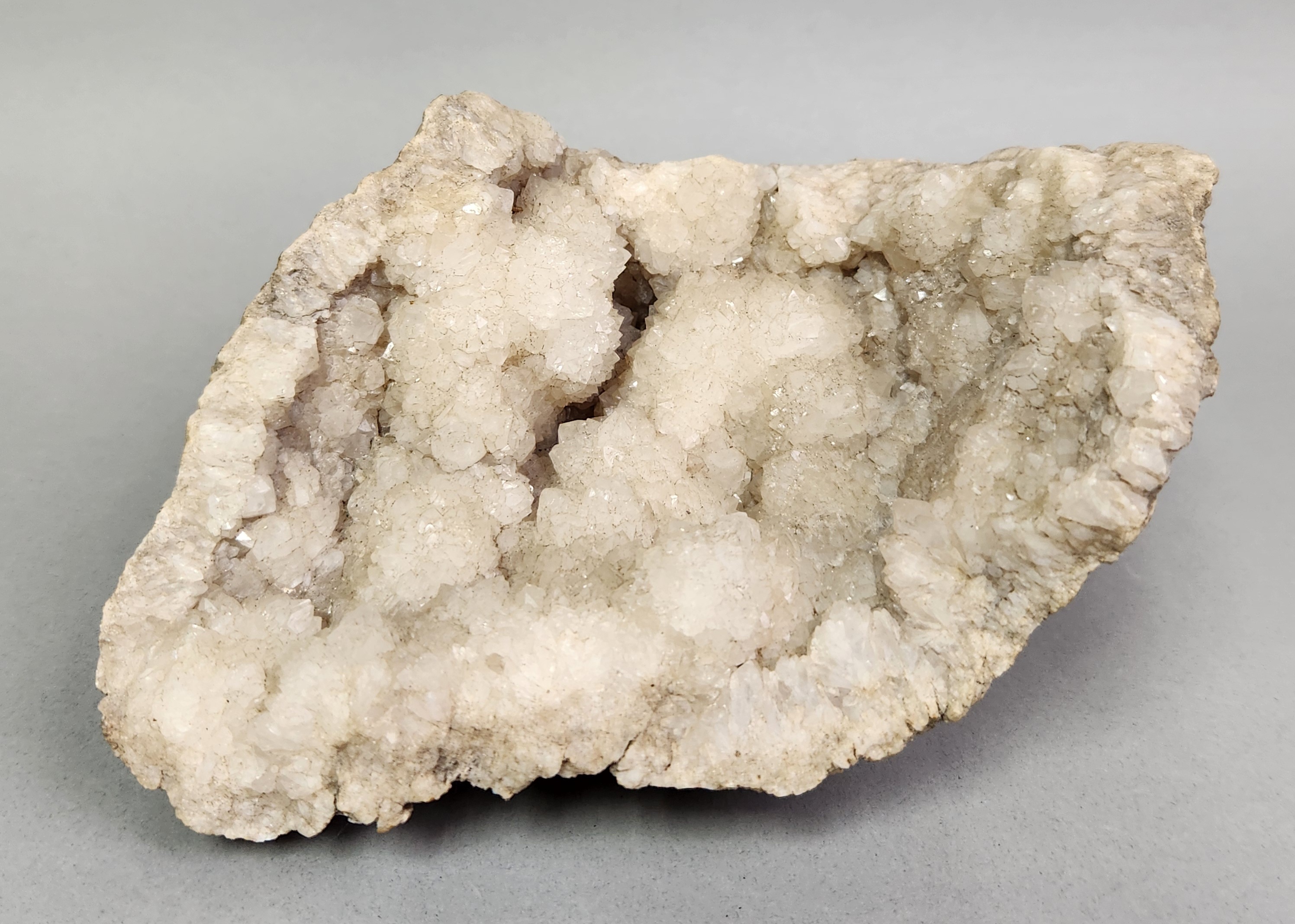 Natural White Quartz Crystal Geode
