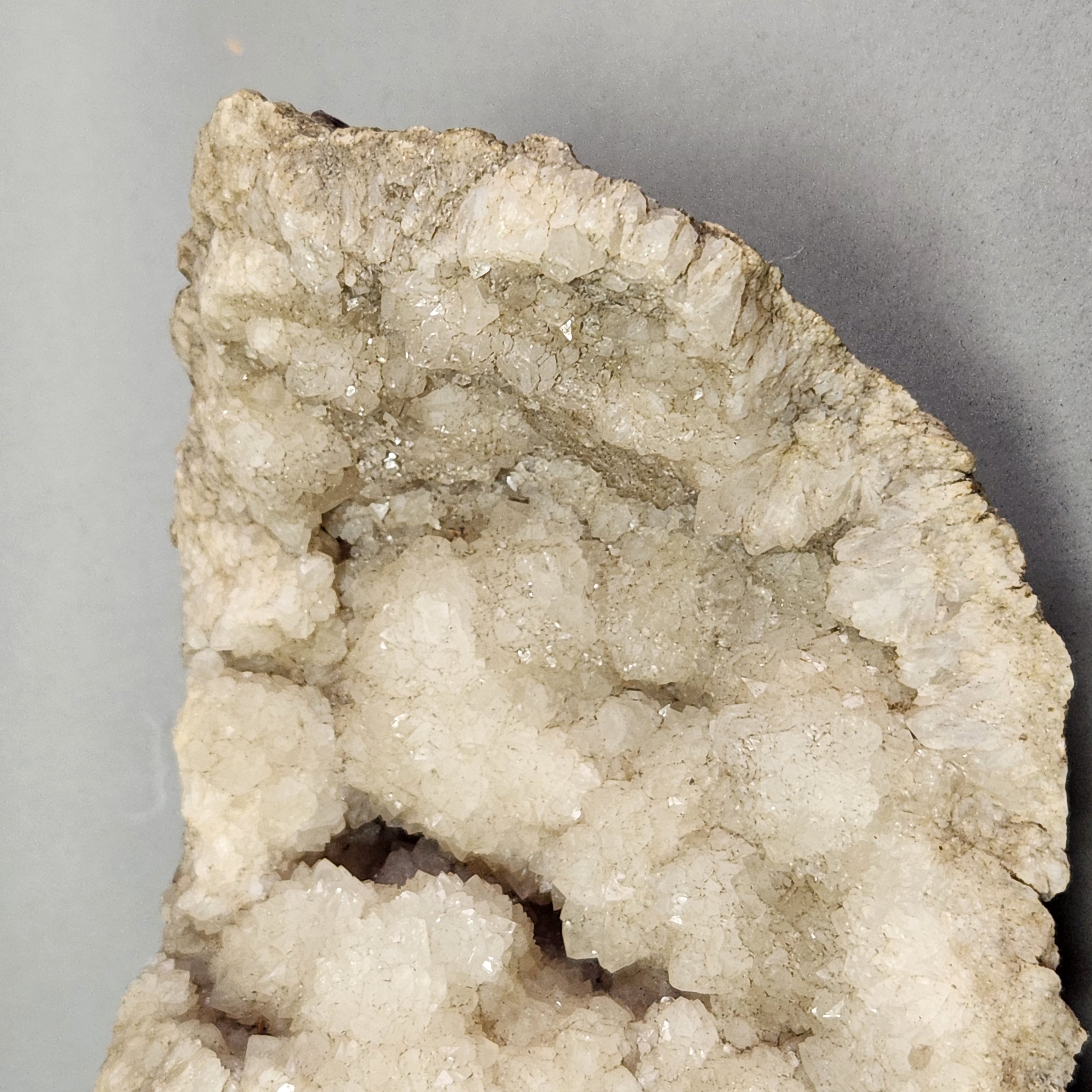 Natural White Quartz Crystal Geode