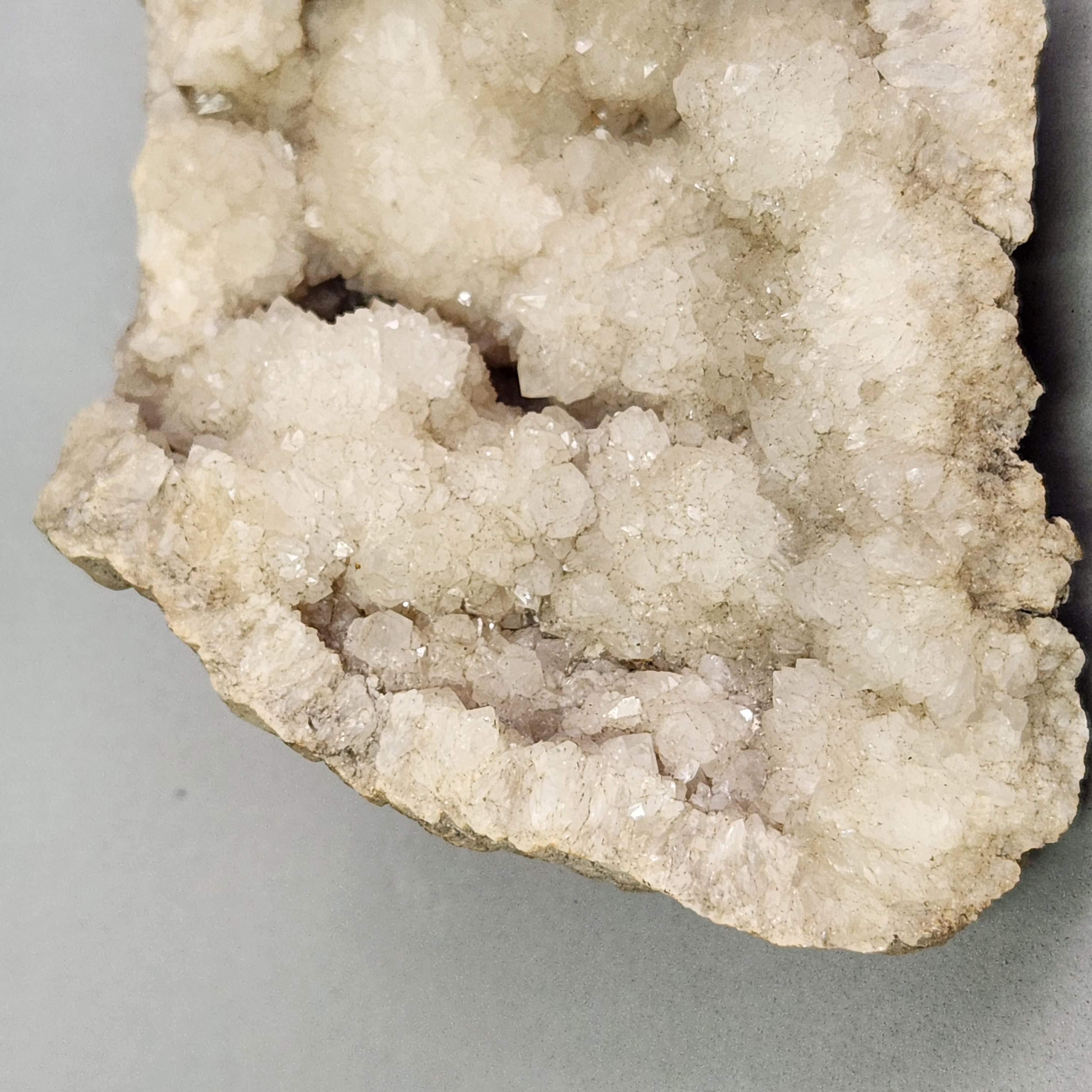 Natural White Quartz Crystal Geode