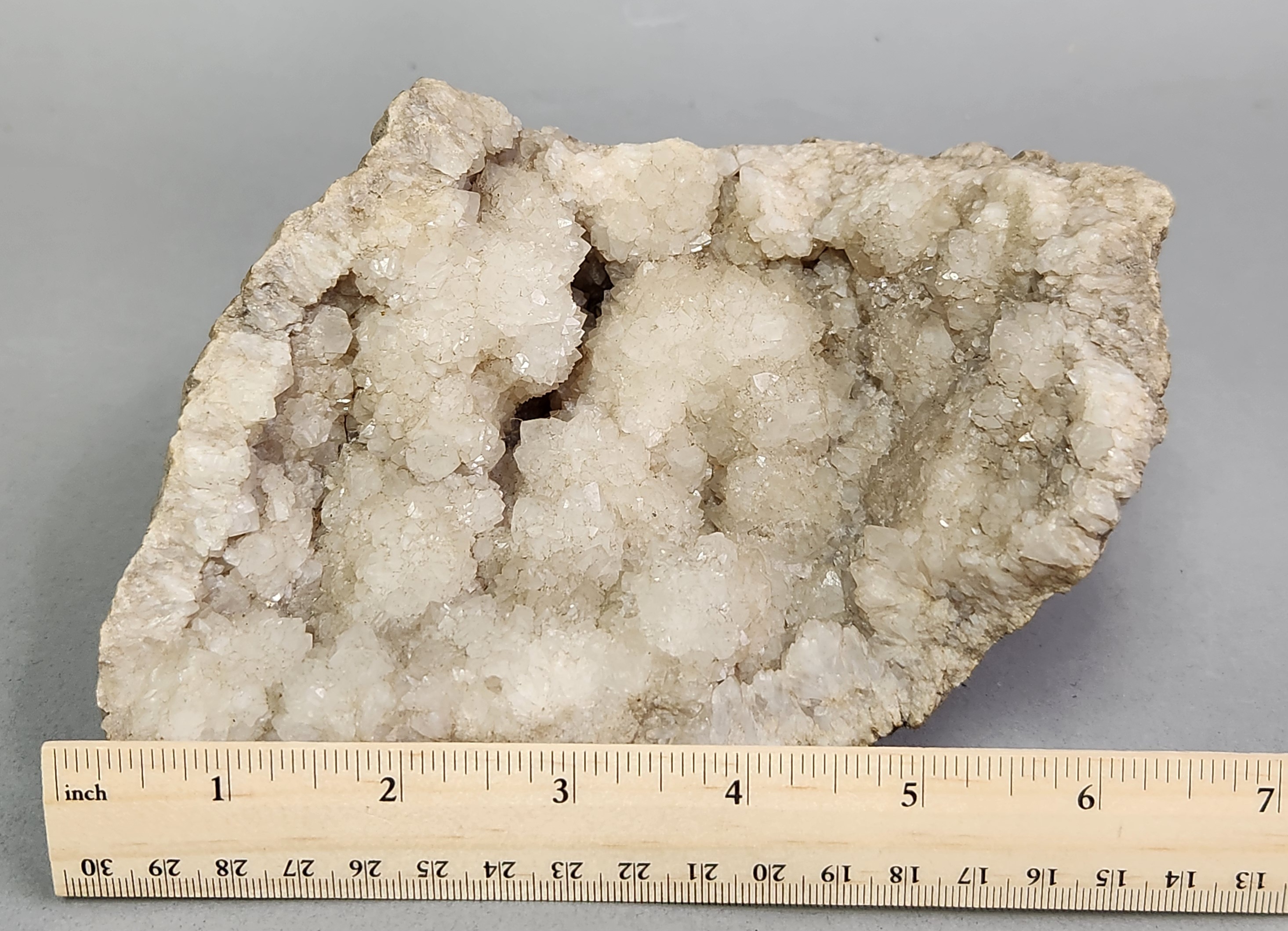Natural White Quartz Crystal Geode