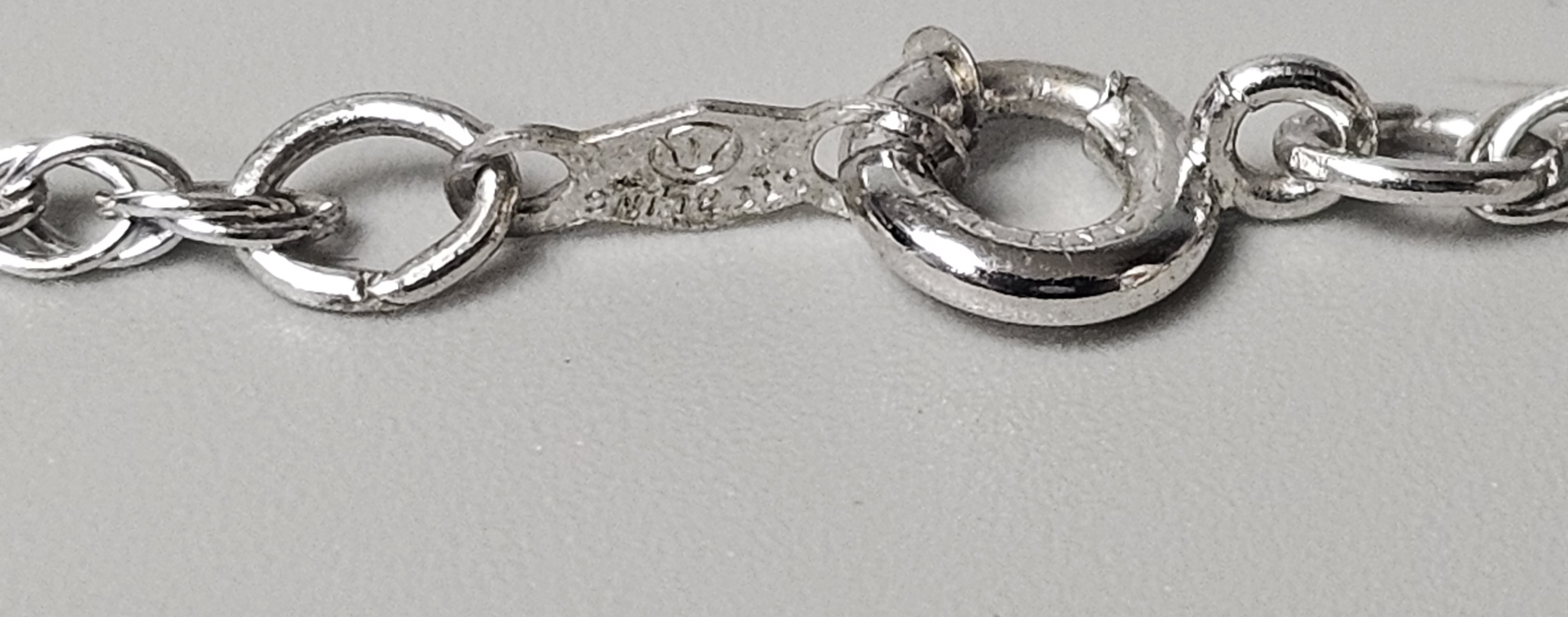 Sterling Silver Rope Chain Necklace